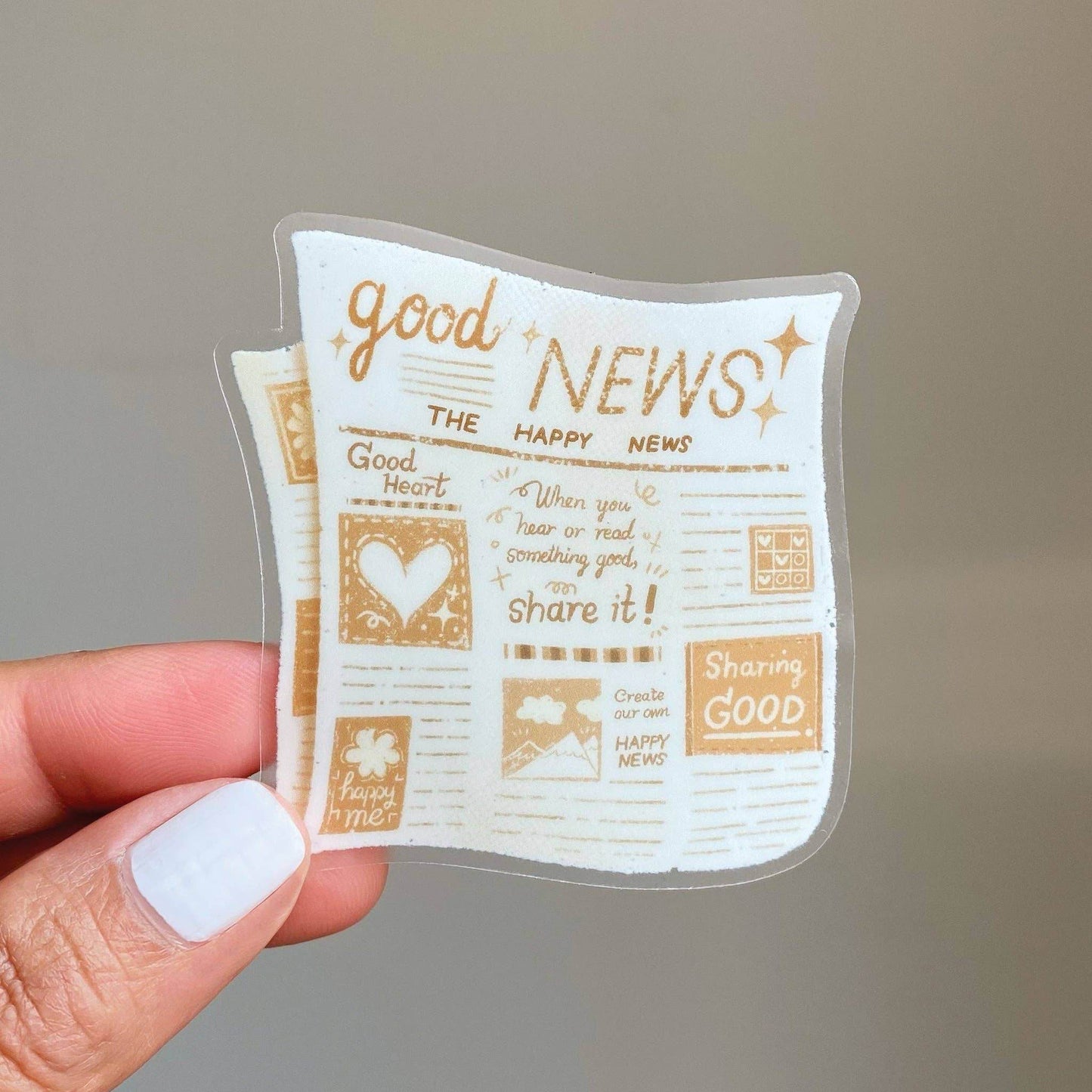 LETTOOn - Heldere Vinylsticker - Goed Nieuws - The Dreamer's Bookshop.