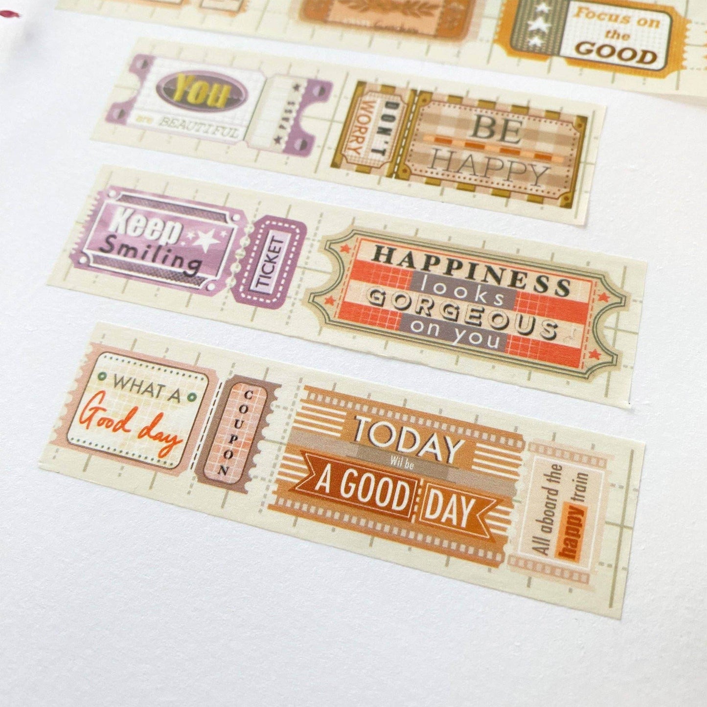 LETTOOn - Washi Tape - Positive Vibes - The Dreamer's Bookshop.