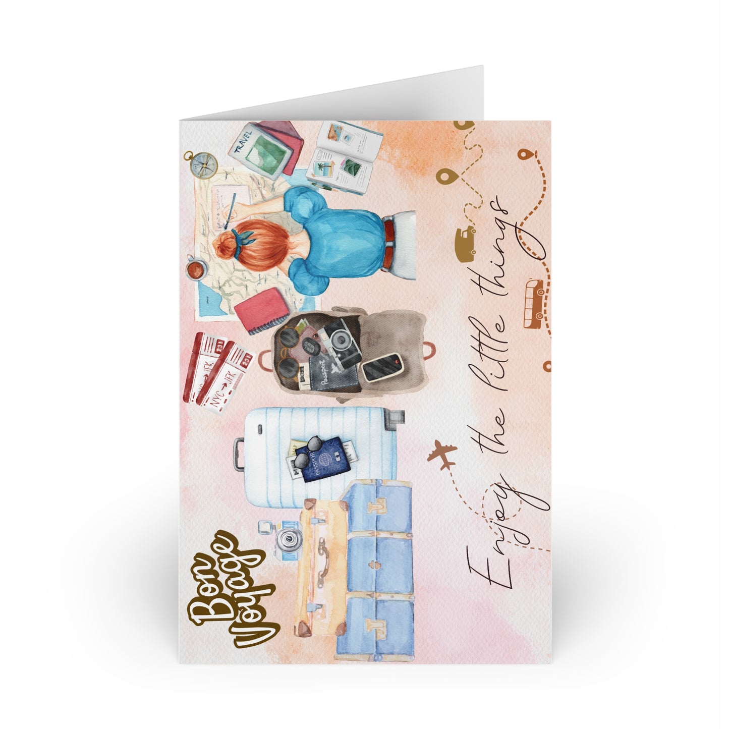 The Dreamer's Bookshop "Bon Voyage" Enjoy the Little Things Card - The Dreamer's Bookshop.