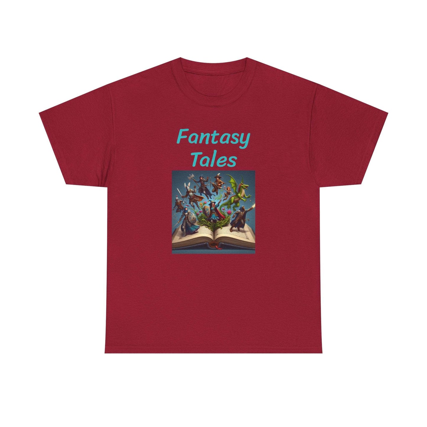 Magic - Graphic Tee - Unisex Heavy Cotton T-Shirt - Fantasy Tales - The Dreamer's Bookshop.