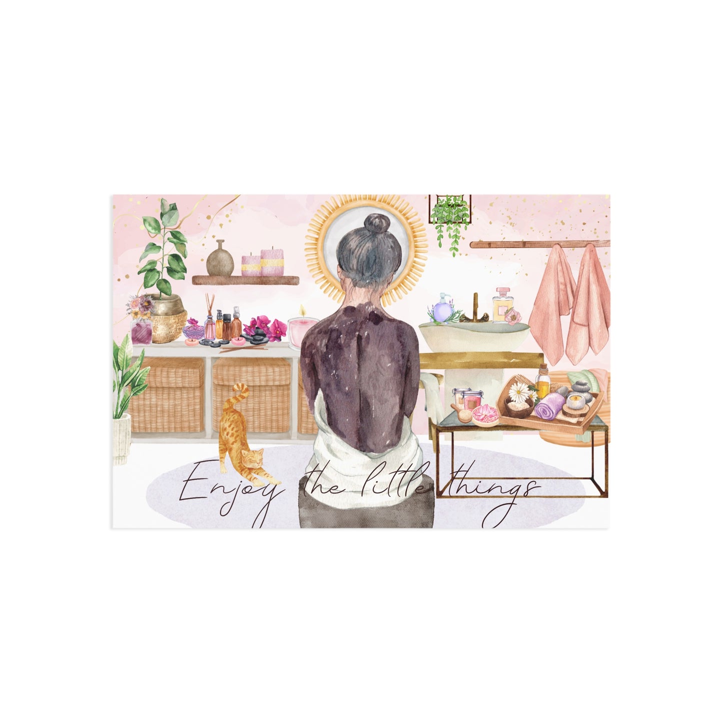 The Dreamer's Bookshop "Spa Day" Enjoy the Little Things Card - The Dreamer's Bookshop.