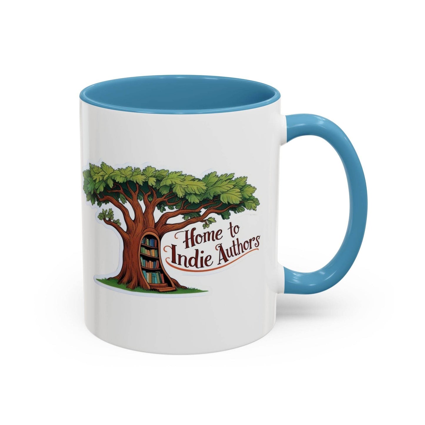 Home to Indie Authors Accent Coffee Mug - Perfect Gift for Writers & Book Lovers - The Dreamer's Bookshop.