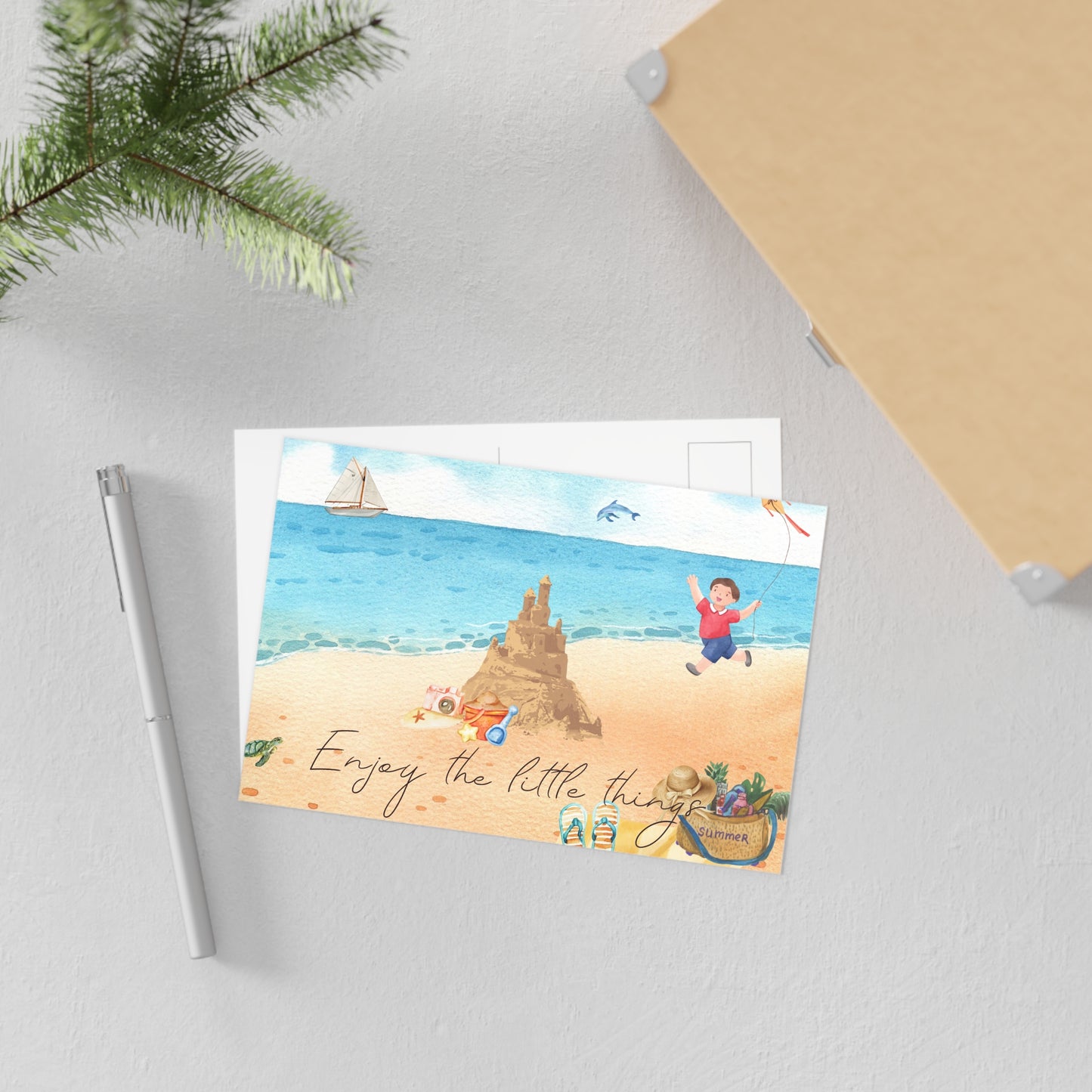 The Dreamer's Bookshop "Summer Holiday" Enjoy the Little Things Card - The Dreamer's Bookshop.