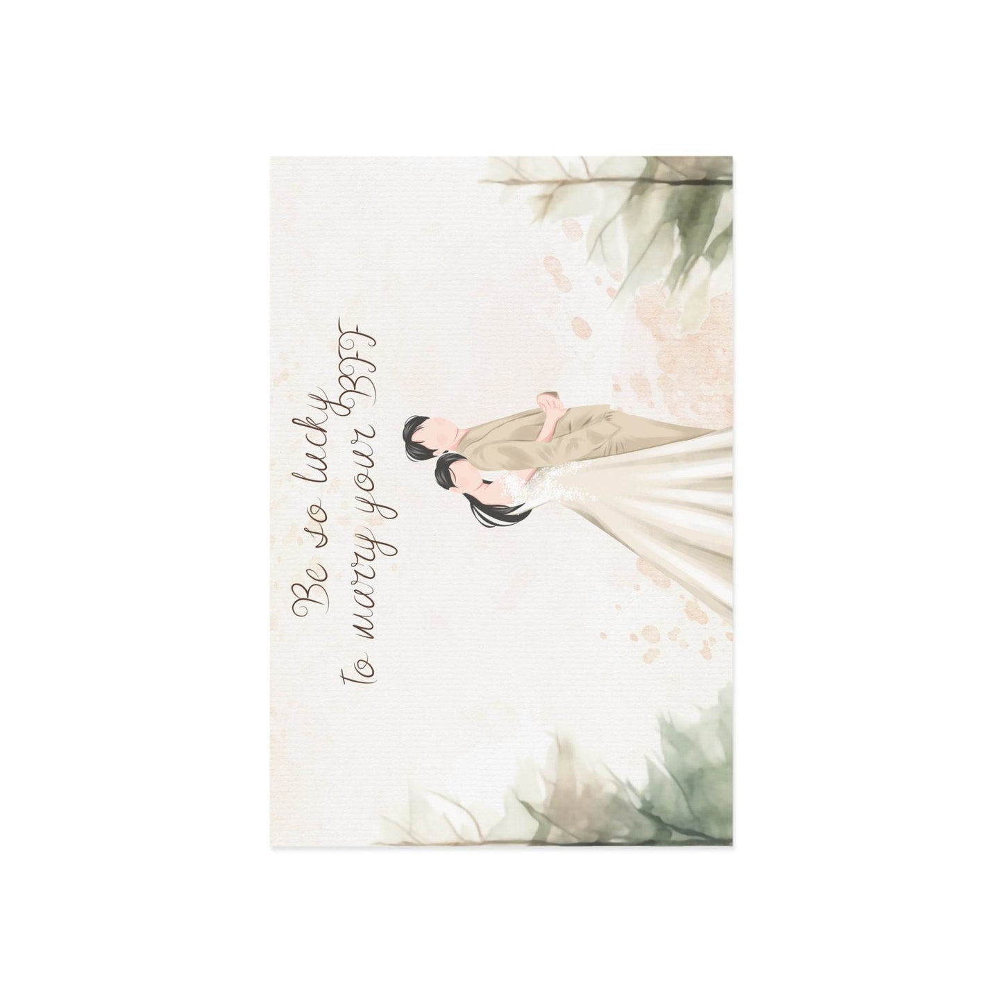 The Dreamer's Bookshop Cute "Your BFF" Wedding Card - The Dreamer's Bookshop.