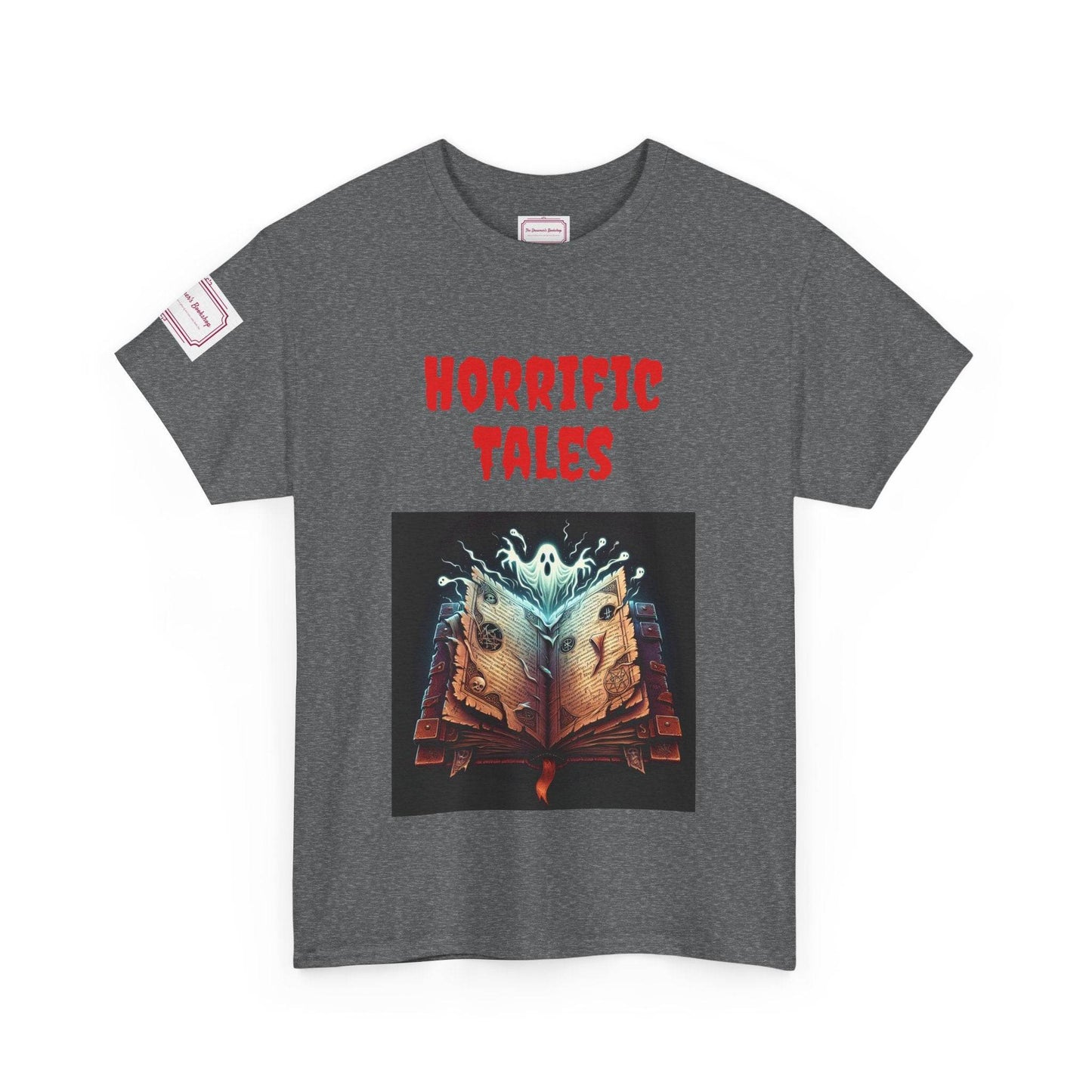 Horrific Tales - Unisex Heavy Cotton Tee - Perfect for Book Lovers - The Dreamer's Bookshop.