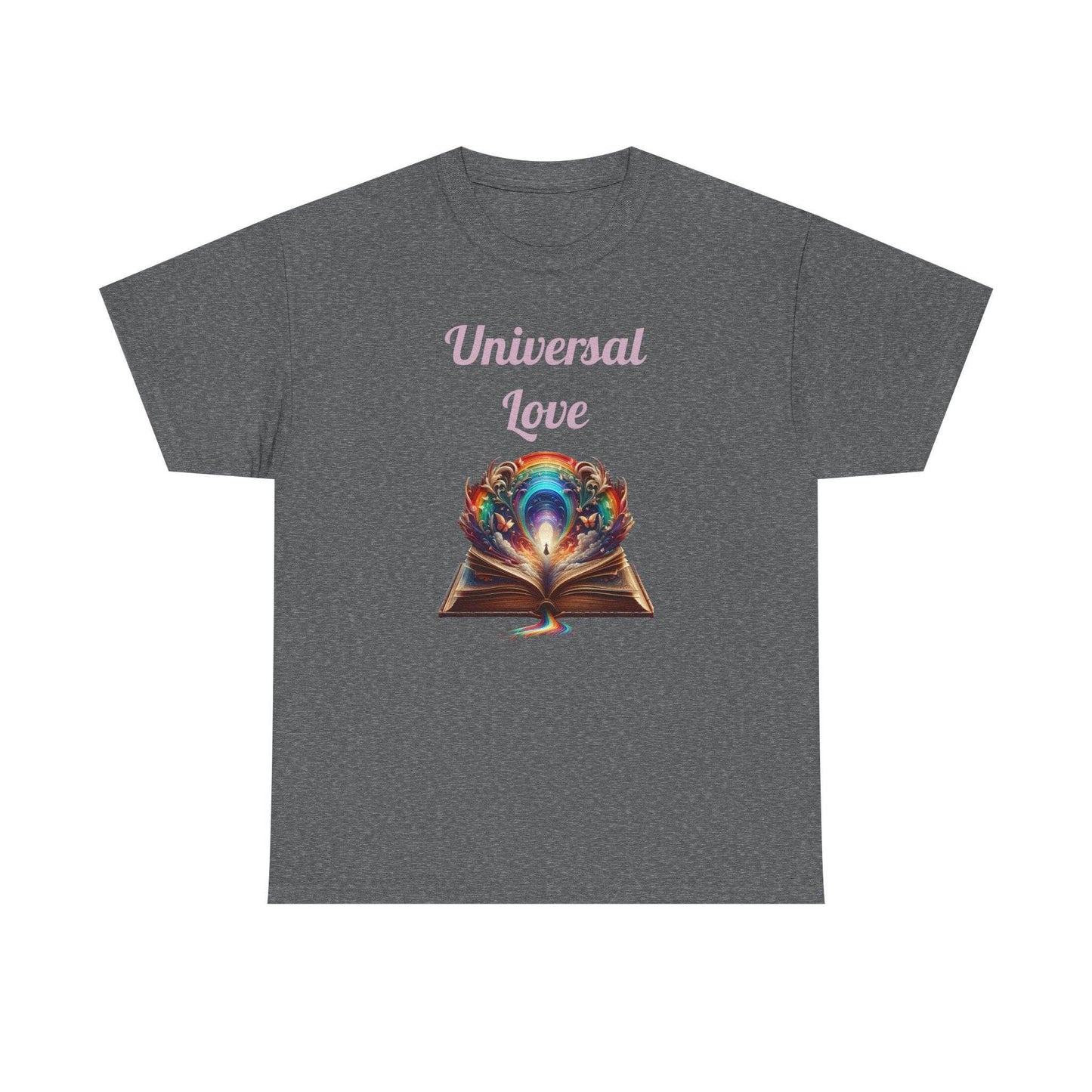 Universal Love - Graphic Tee - Unisex Heavy Cotton T-Shirt Queer Romance Books - The Dreamer's Bookshop.
