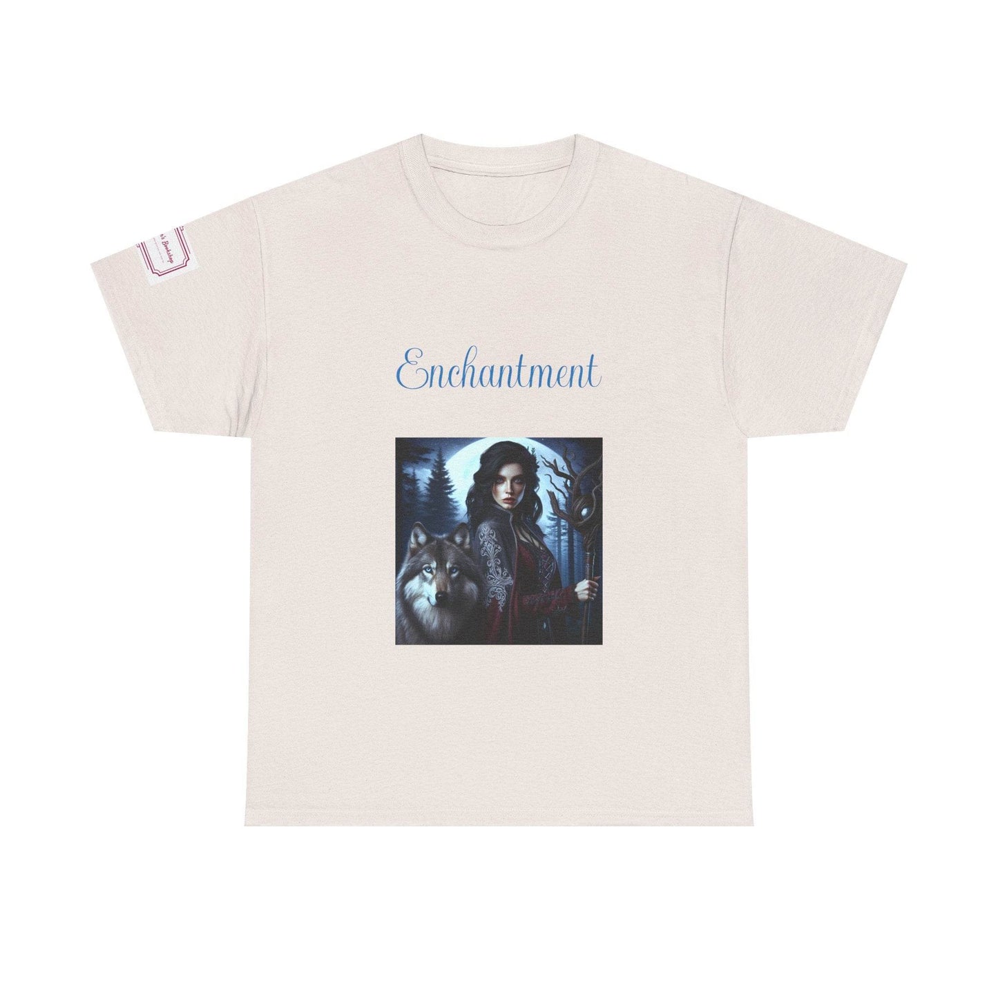 Enchanting Wolf Graphic Unisex Heavy Cotton Tee - The Dreamer's Bookshop.