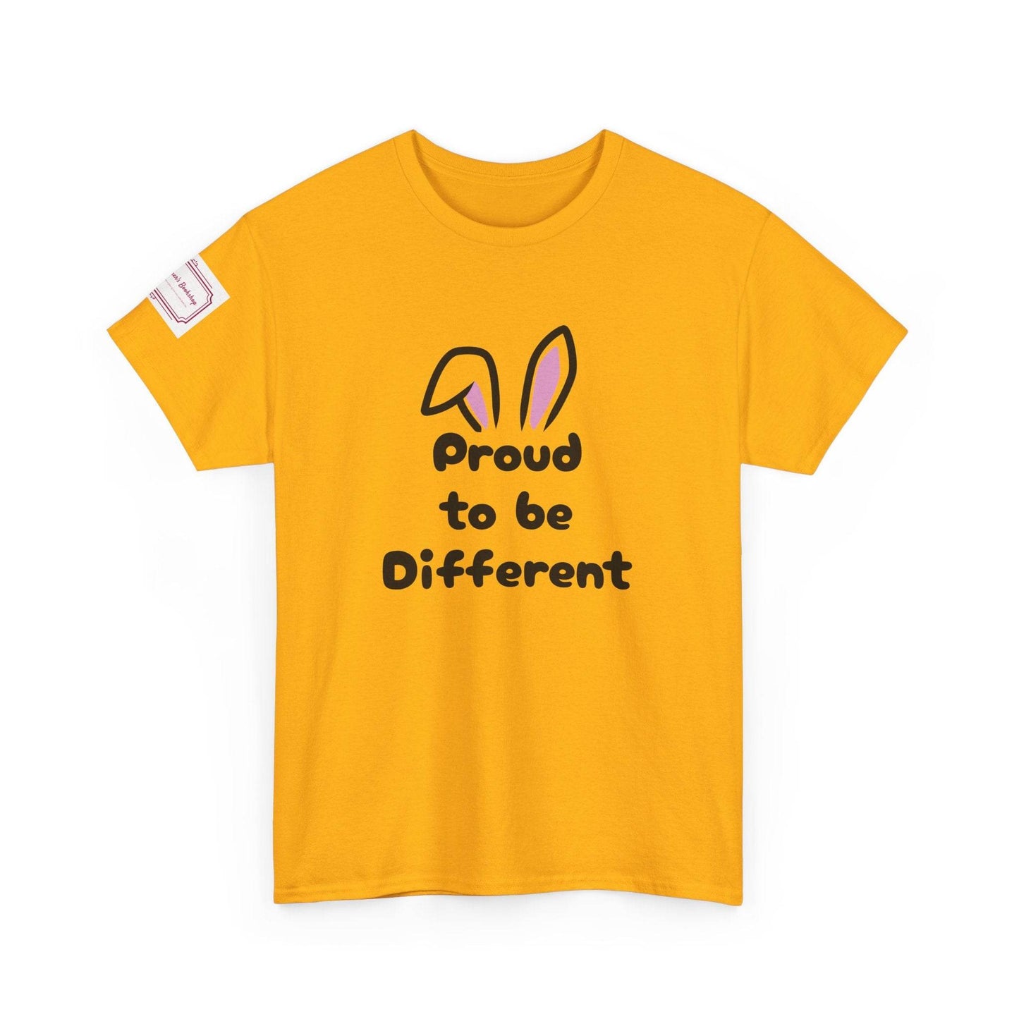 Proud to be Different Unisex Heavy Cotton Tee - Fun & Inclusive Graphic T-Shirt - The Dreamer's Bookshop.