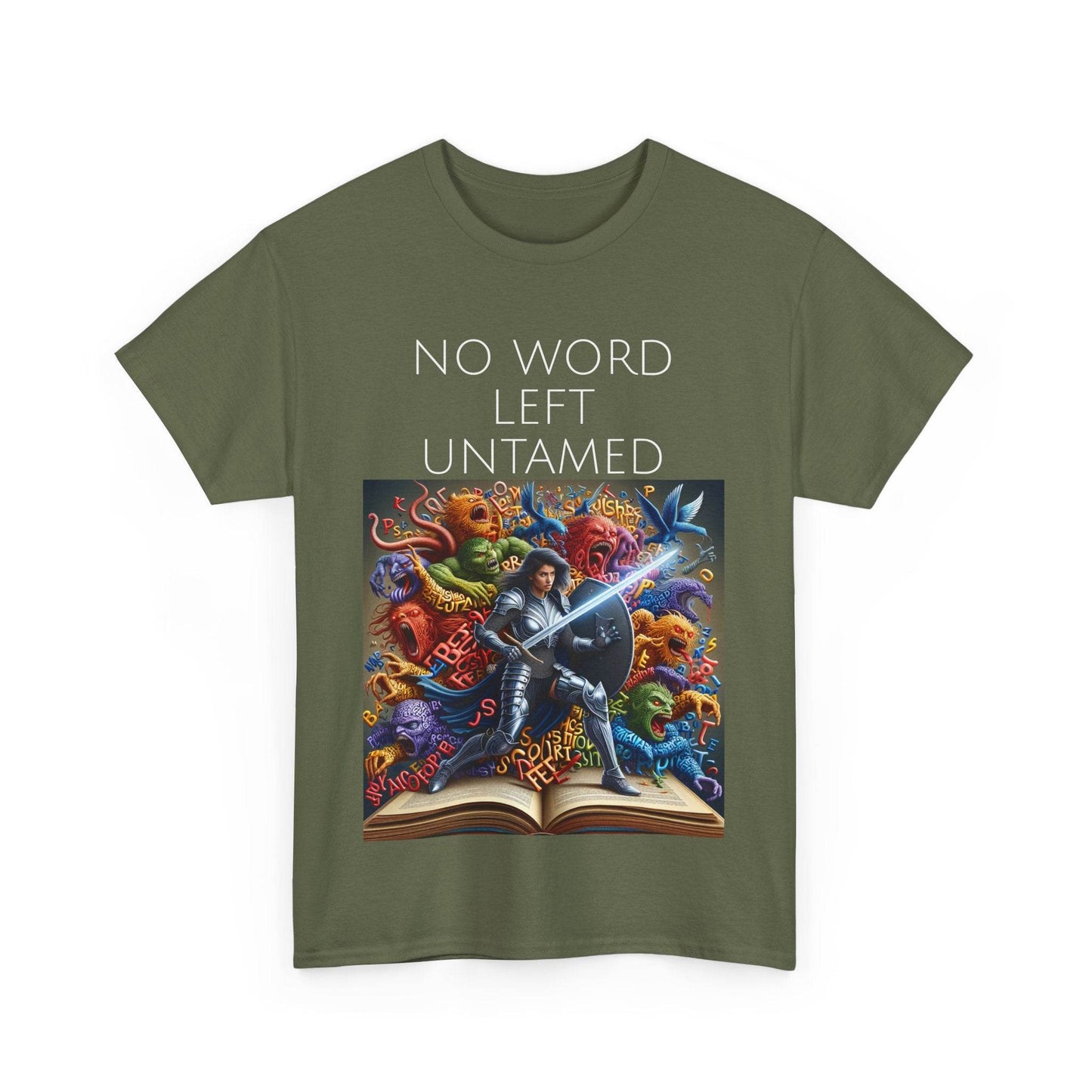 No Word - Unisex Heavy Cotton Tee - Creative Writer's Apparel - The Dreamer's Bookshop.