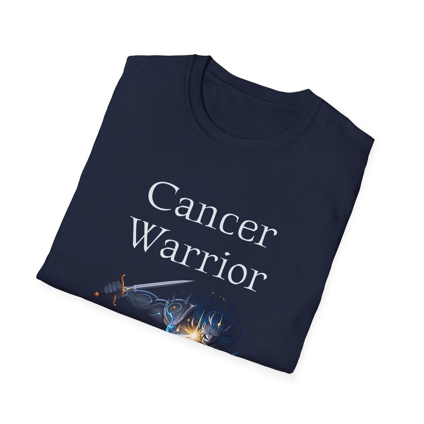 Cancer Warrior Unisex Softstyle T-Shirt - Empowering Battle for Women's Health - The Dreamer's Bookshop.