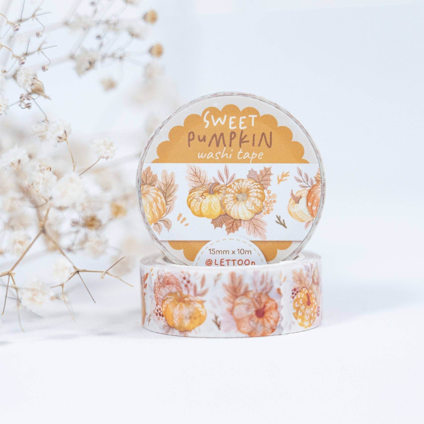 LETTOOn - Washi Tape - Zoete pompoen - The Dreamer's Bookshop.