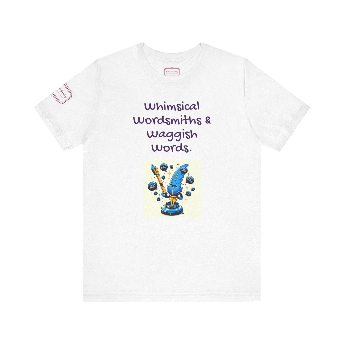 Whimsical Wordsmiths Tee - Fun Short Sleeve Shirt for Writers & Book Lovers - The Dreamer's Bookshop.