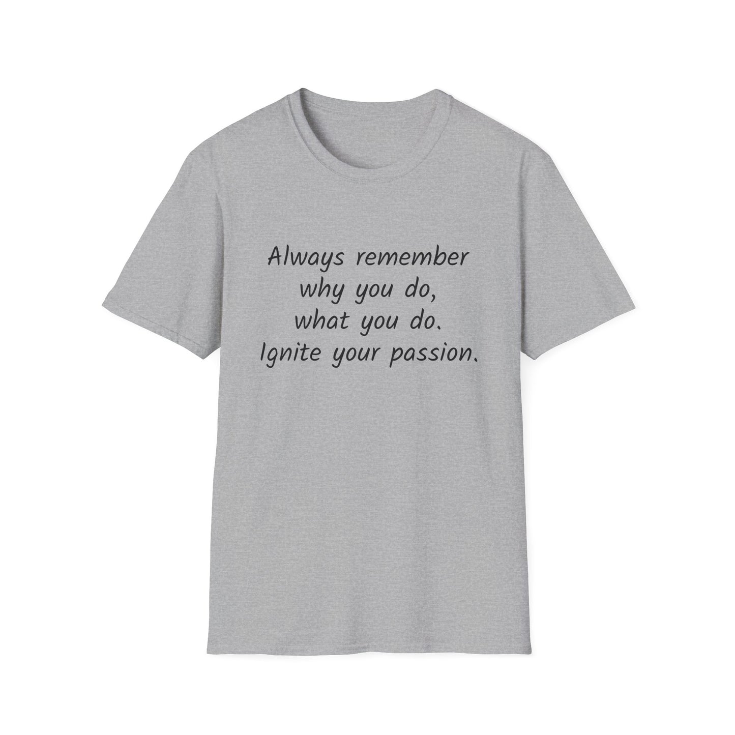 Inspirational Unisex T-Shirt - "Ignite Your Passion" - The Dreamer's Bookshop.