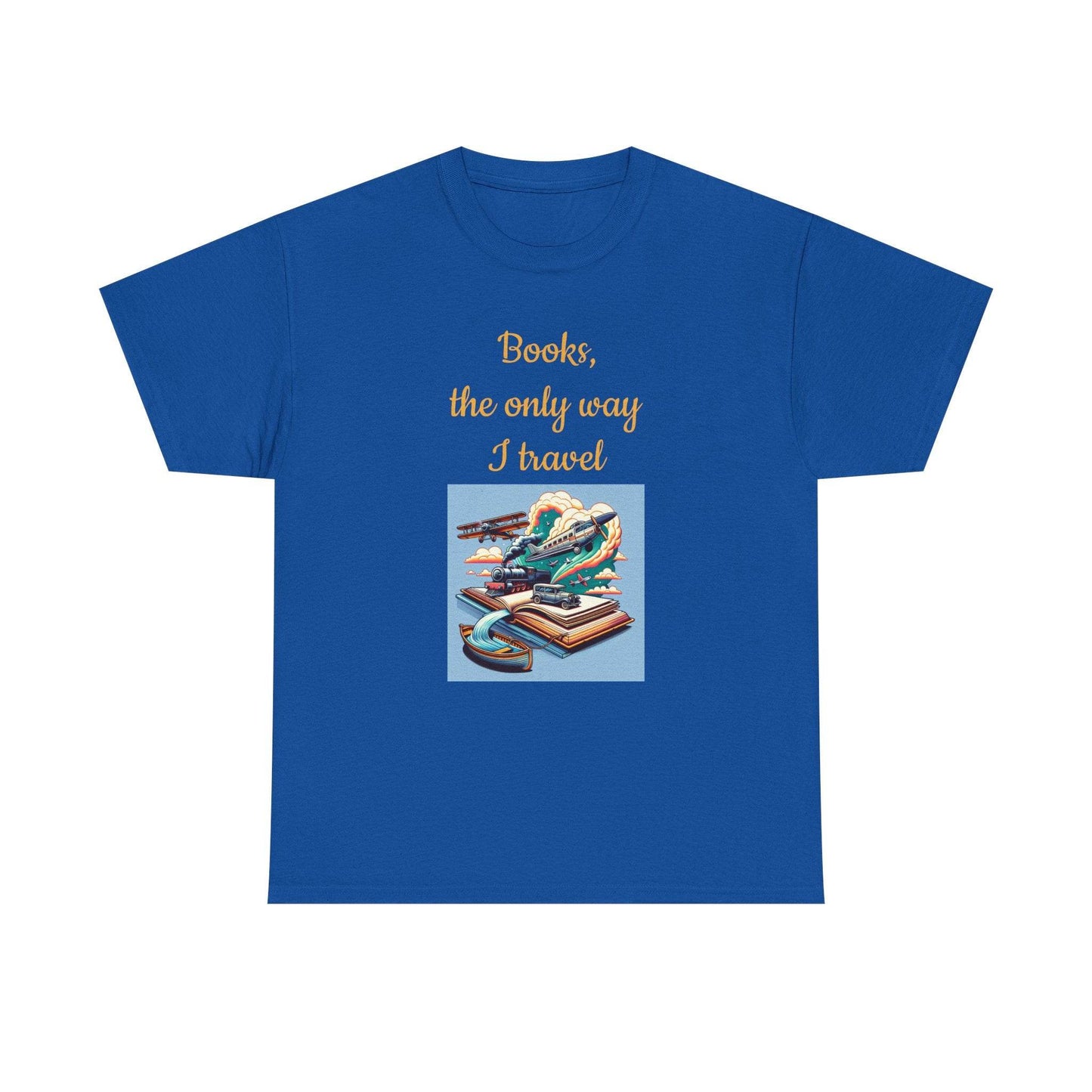 Travel - Unisex Heavy Cotton Tee for Book Lovers - The Dreamer's Bookshop.