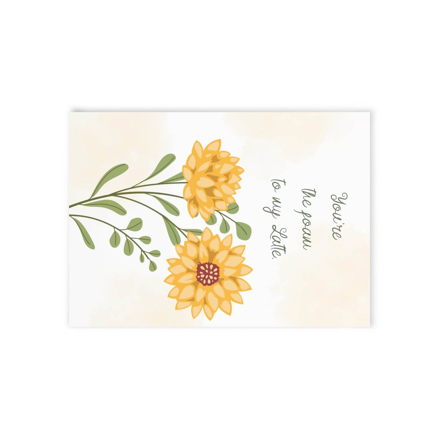 The Dreamer's Bookshop Affection "You're the foam" Art Print Card - The Dreamer's Bookshop.