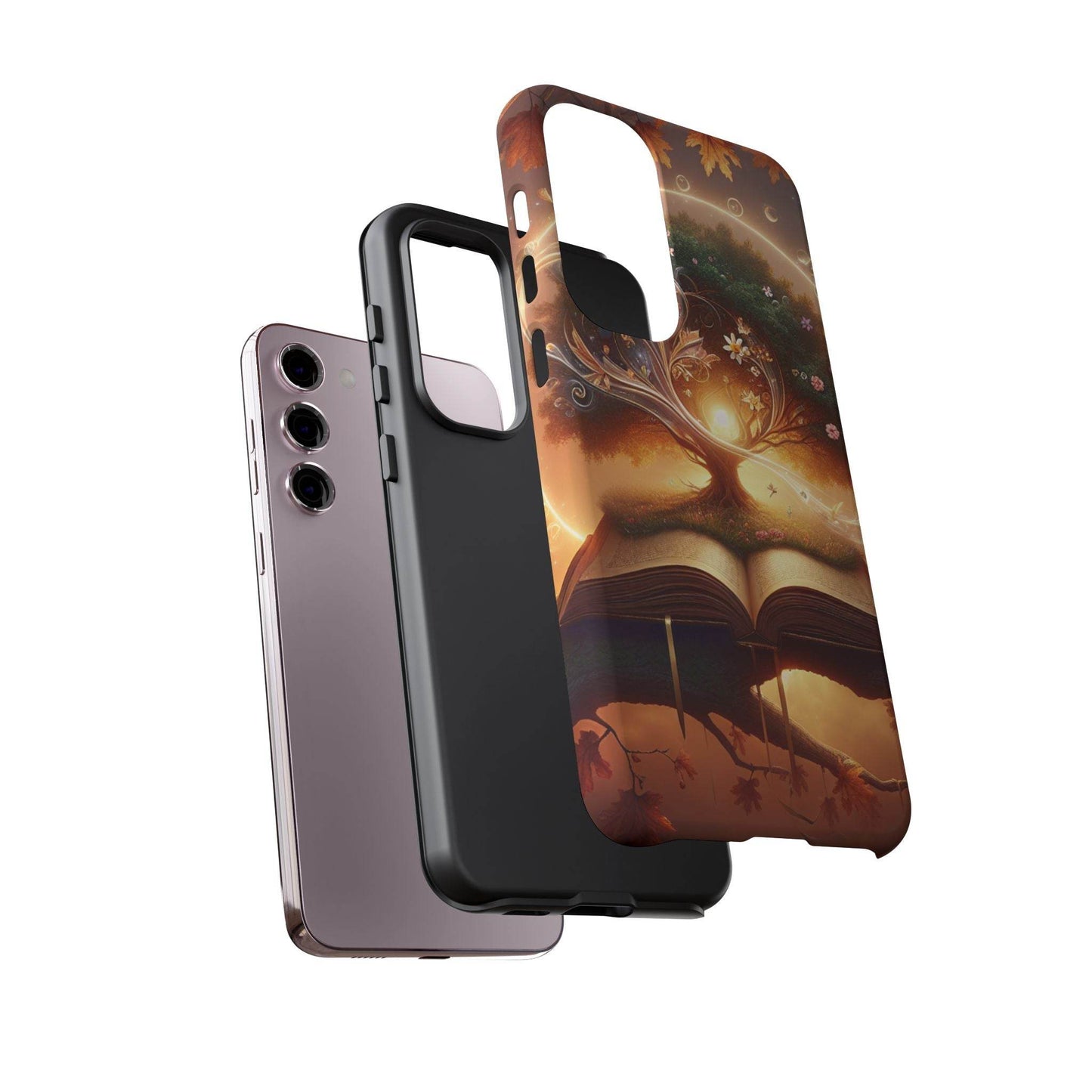 Nature-Inspired iPhone & Samsung Phone Case with Tree of Life Design - The Dreamer's Bookshop.