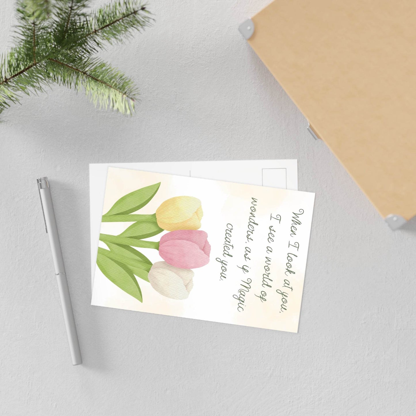 The Dreamer's Bookshop Affection "When I Look" Art Print Card - The Dreamer's Bookshop.