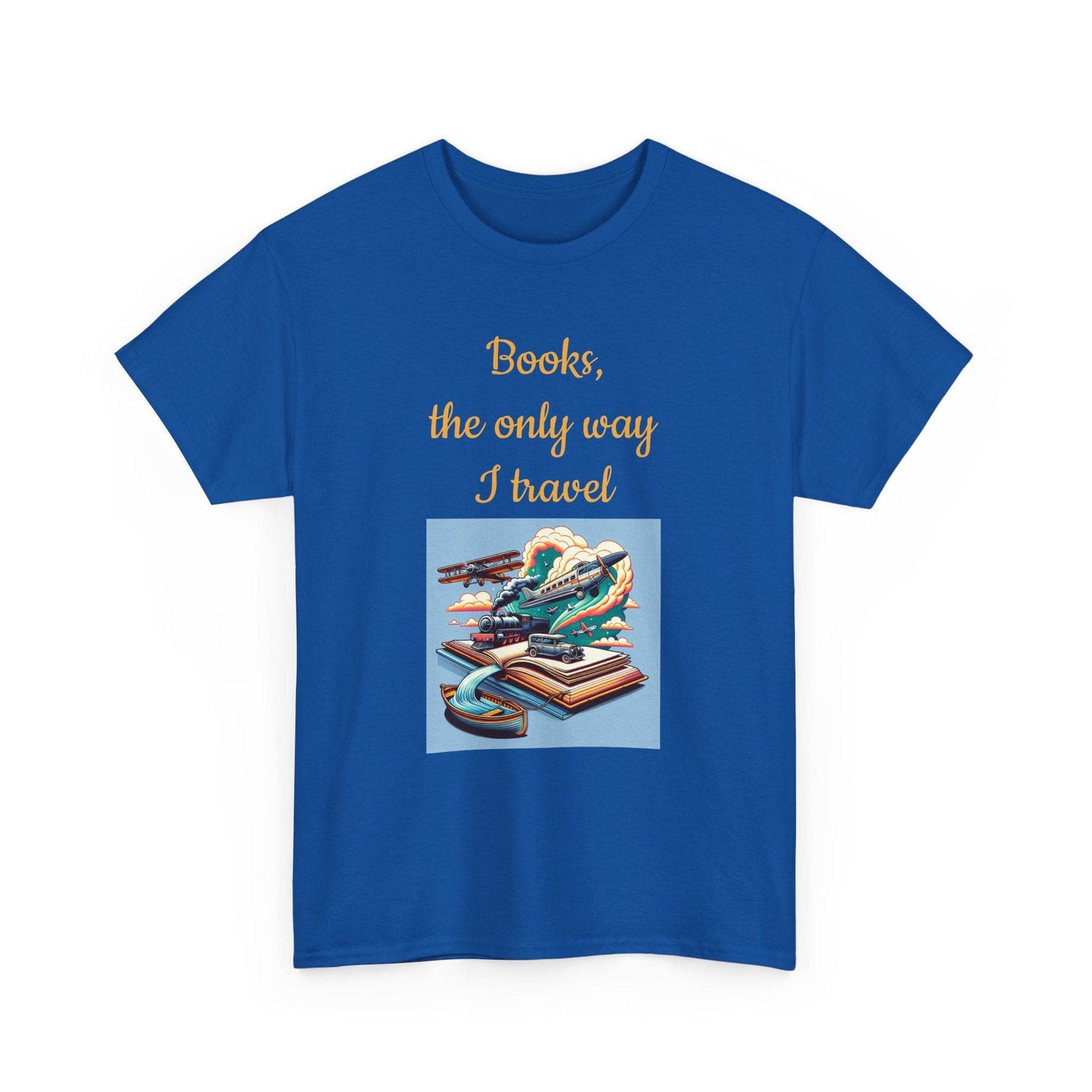 Travel - Unisex Heavy Cotton Tee for Book Lovers - The Dreamer's Bookshop.