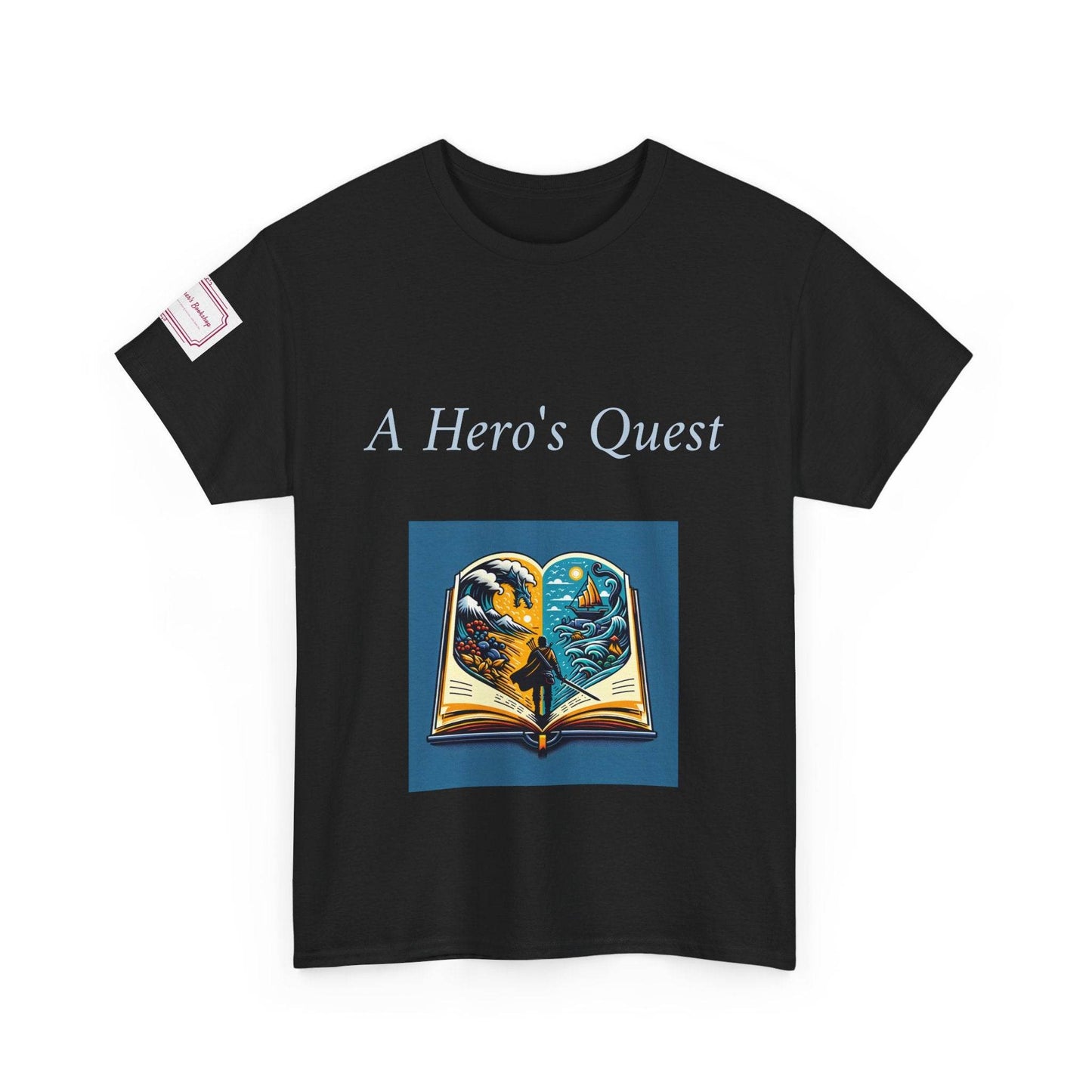 Adventure - Graphic Unisex Heavy Cotton Tee - Hero's Quest - The Dreamer's Bookshop.