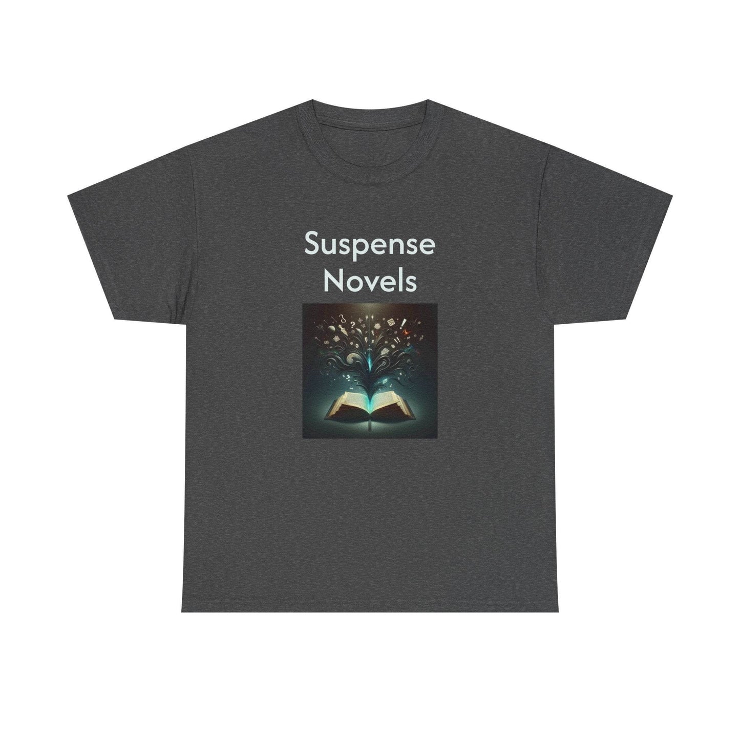 Fiction - Graphic Tee - Unisex Heavy Cotton T-Shirt Suspense Novels - The Dreamer's Bookshop.