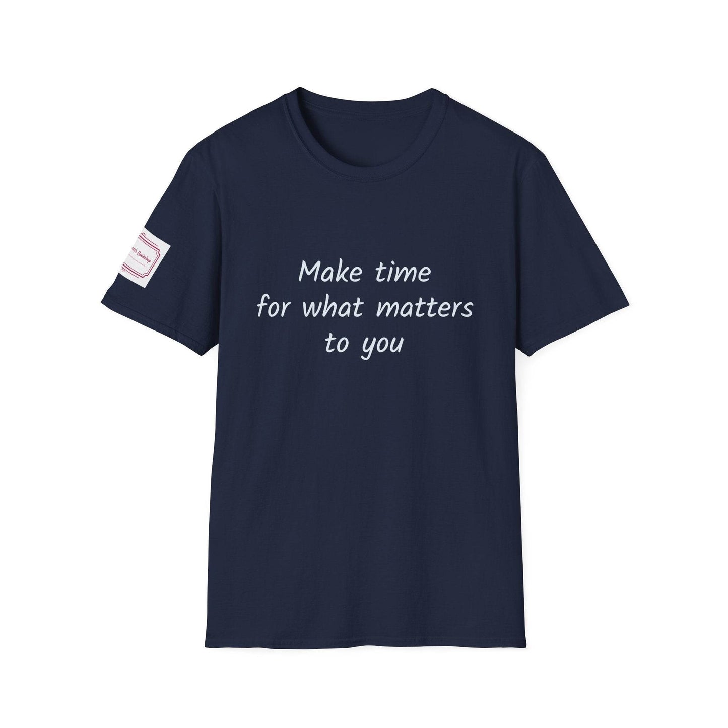 Motivational Unisex Softstyle T-Shirt - Make Time - The Dreamer's Bookshop.