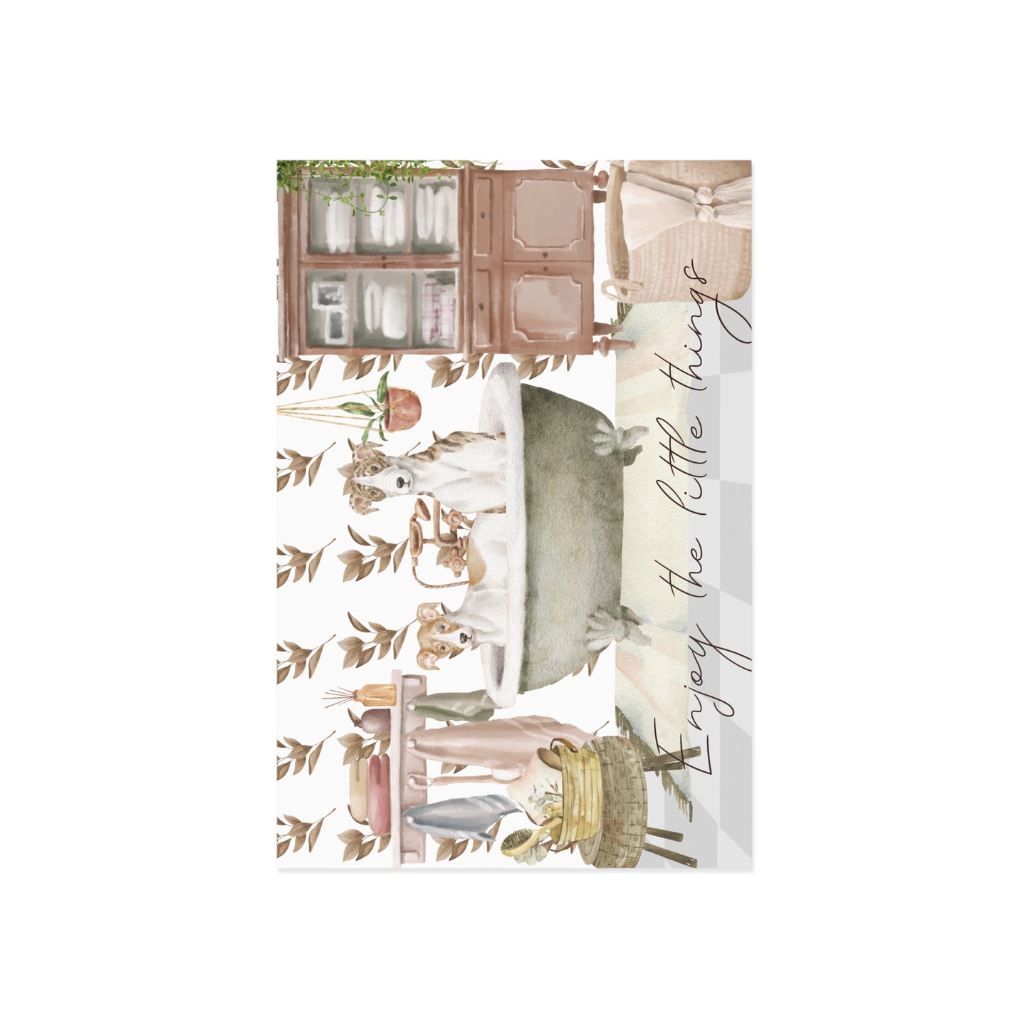The Dreamer's Bookshop "Dog Bath" Enjoy the Little Things Card - The Dreamer's Bookshop.