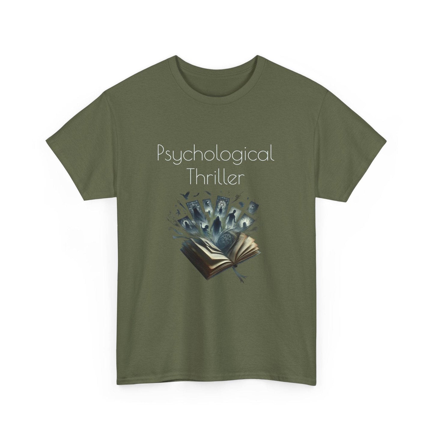 Fiction - Graphic Tee - Unisex Heavy Cotton T-Shirt Psychological Thriller - The Dreamer's Bookshop.