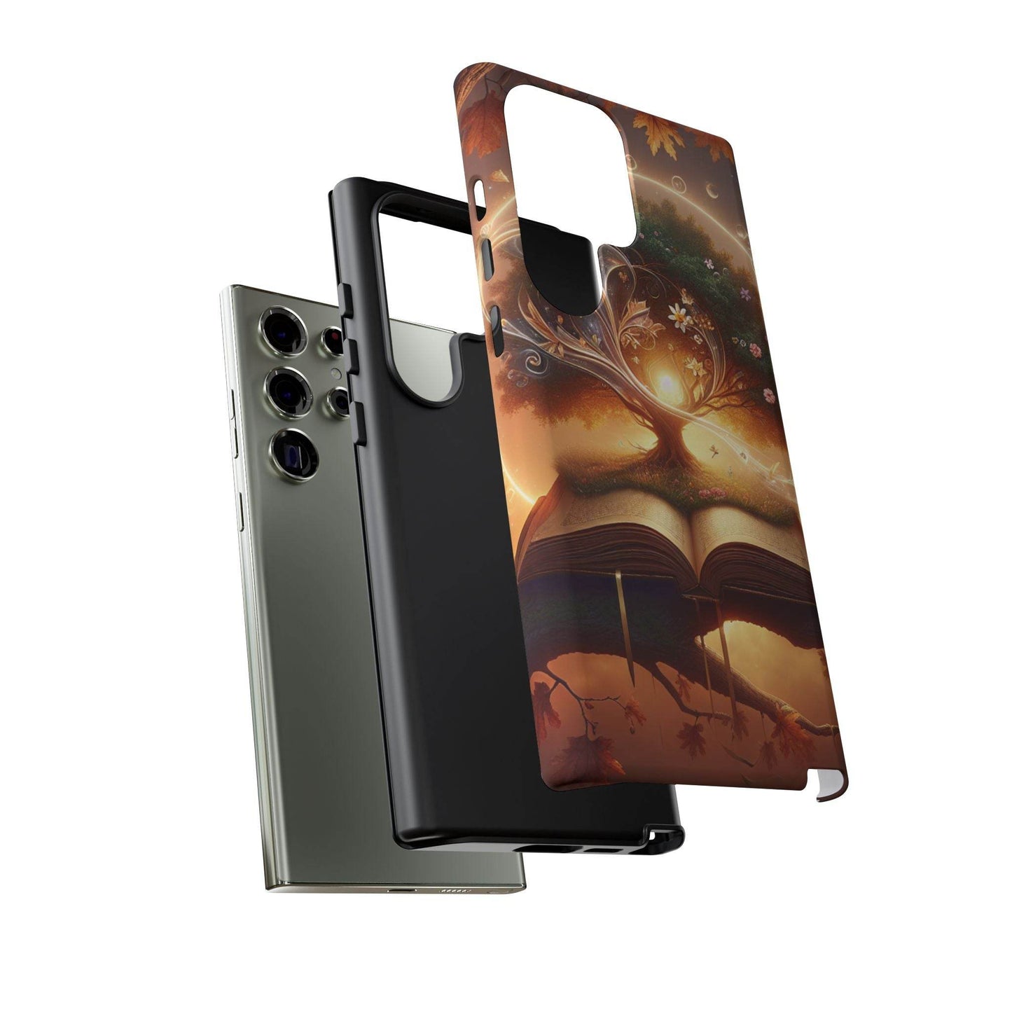 Nature-Inspired iPhone & Samsung Phone Case with Tree of Life Design - The Dreamer's Bookshop.