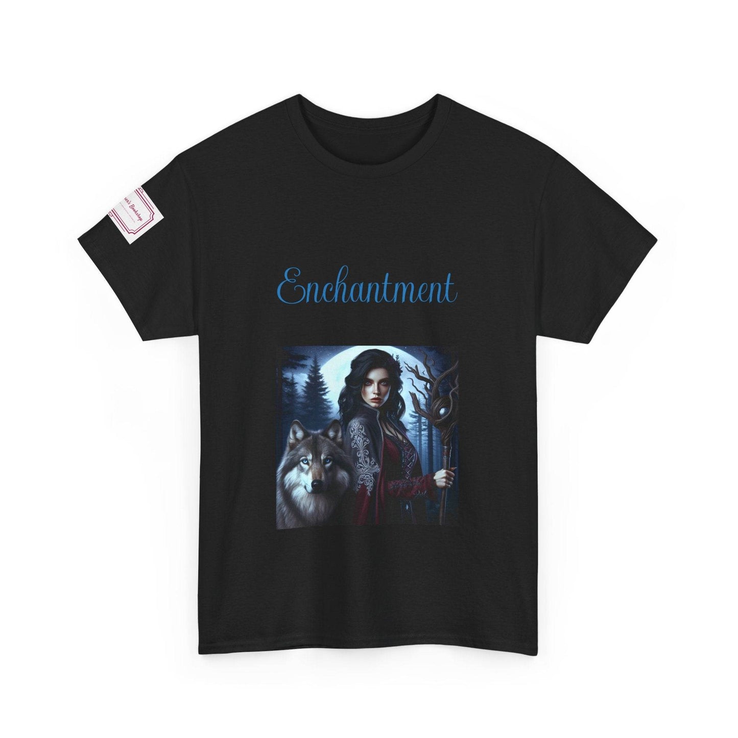Enchanting Wolf Graphic Unisex Heavy Cotton Tee - The Dreamer's Bookshop.