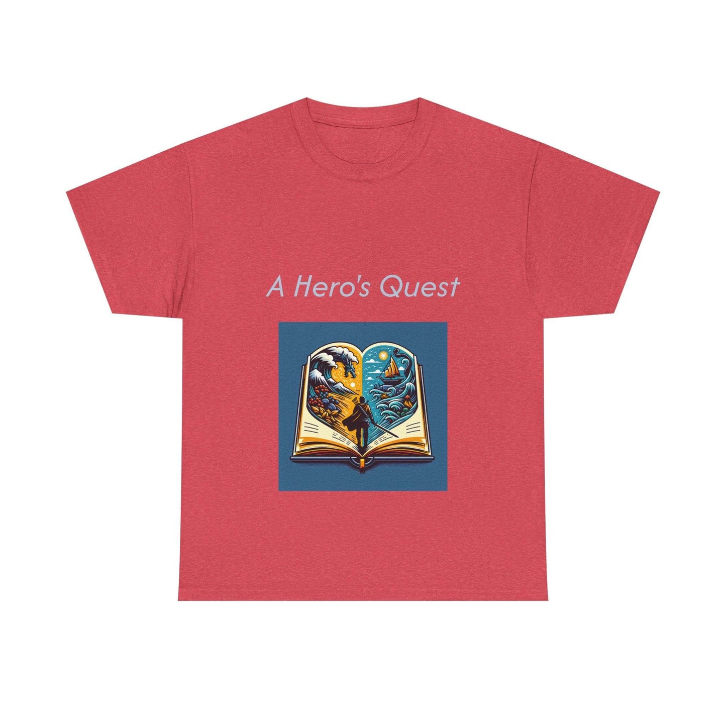 Adventurous - Unisex Heavy Cotton Tee - Hero's Quest - The Dreamer's Bookshop.