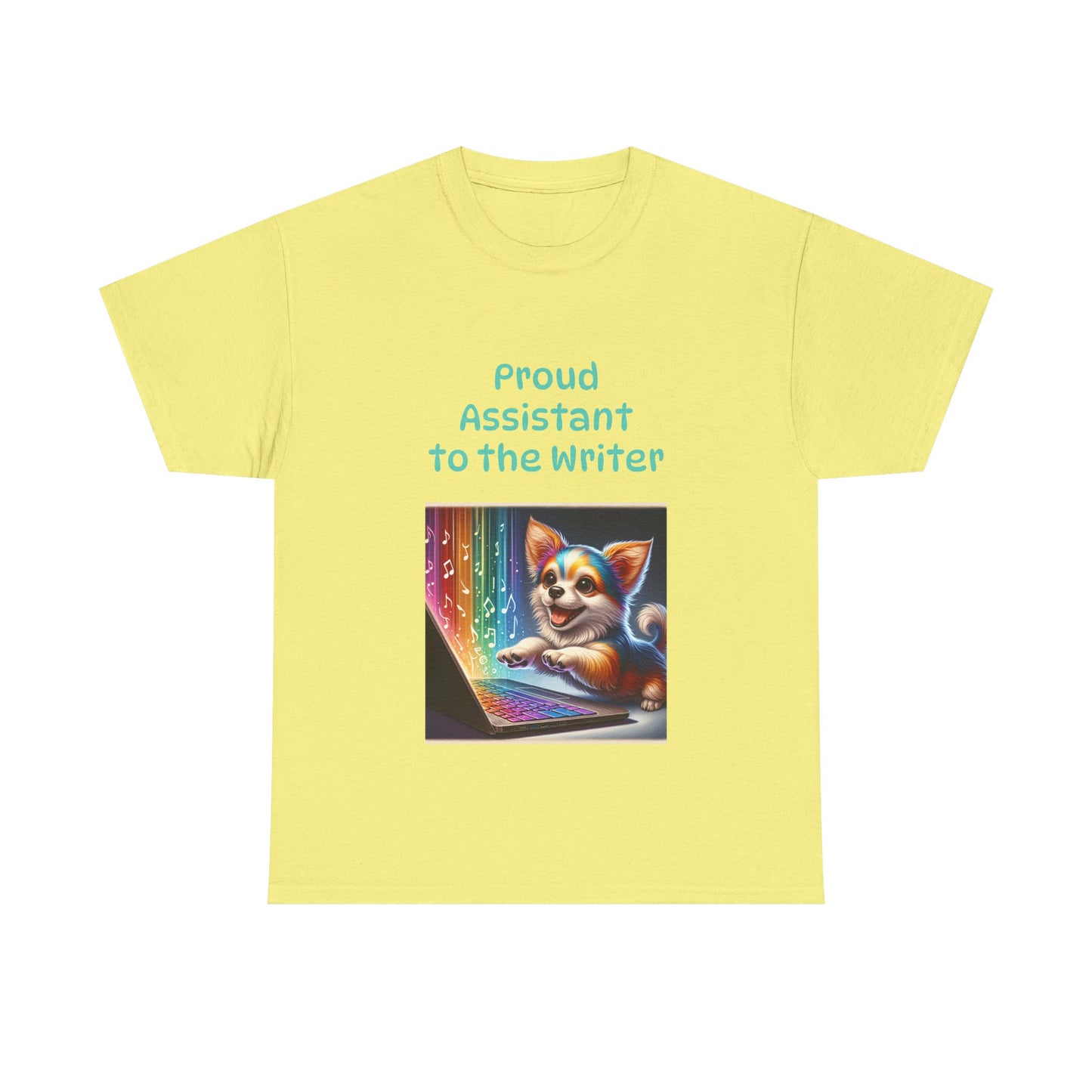 Book Lover's Unisex Heavy Cotton Tee - "Assistant Writer" - The Dreamer's Bookshop.