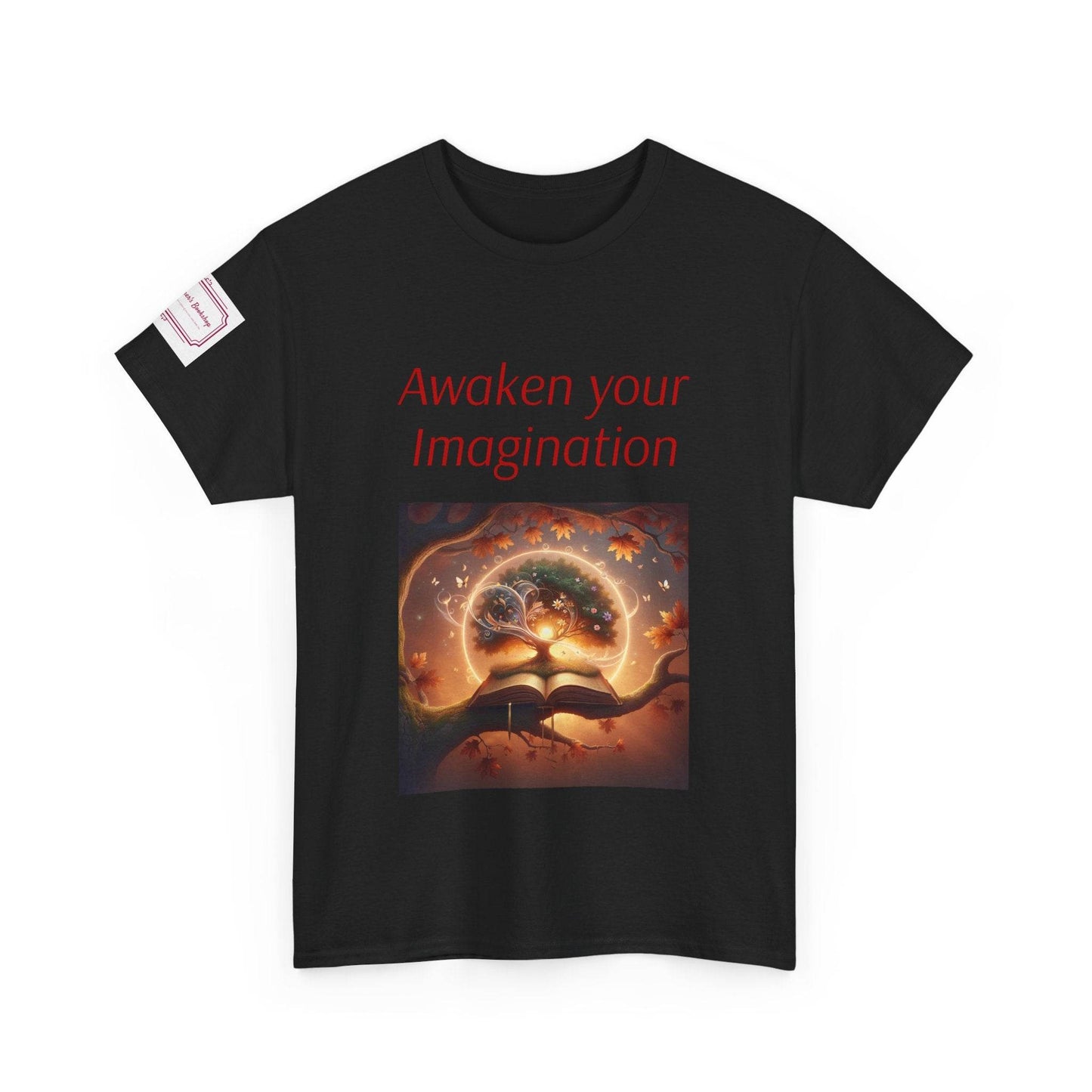 Awaken Your Imagination Unisex Heavy Cotton Tee - Inspiring Graphic T-Shirt for Creative Souls - The Dreamer's Bookshop.