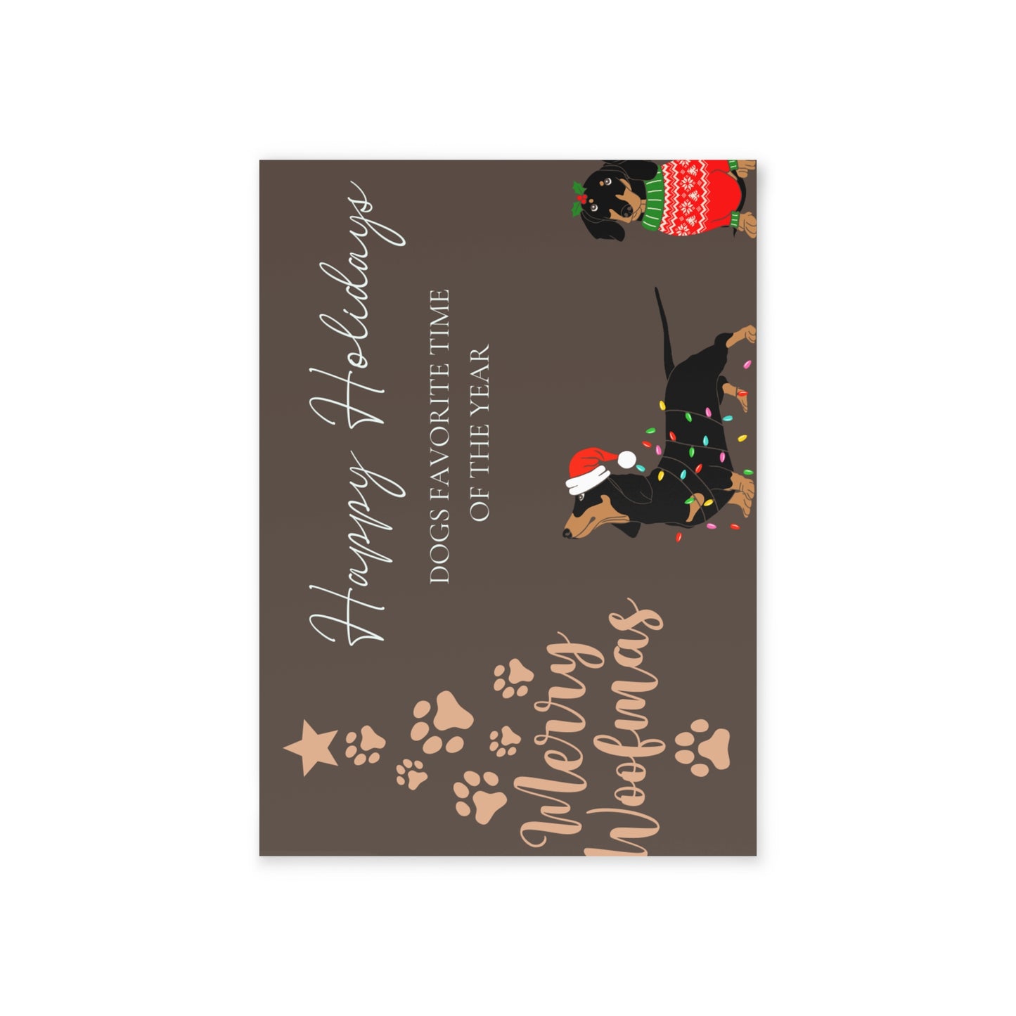The Dreamer's Bookshop "Dogs XMas" Cute Christmas Card