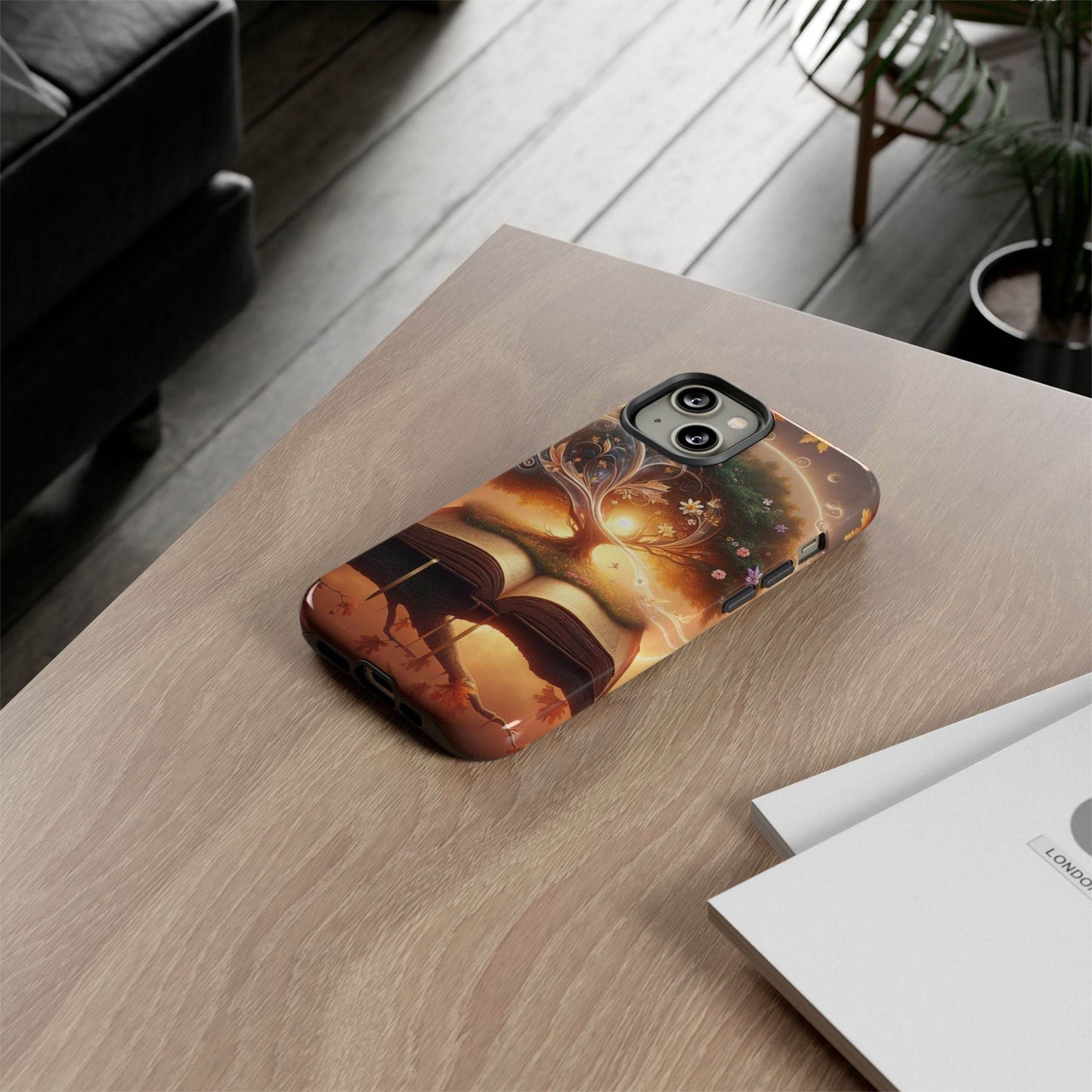 Nature-Inspired iPhone & Samsung Phone Case with Tree of Life Design - The Dreamer's Bookshop.
