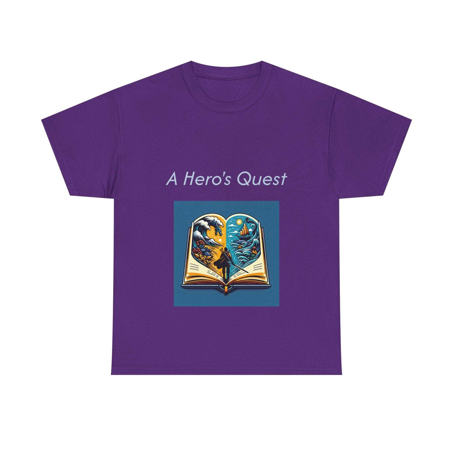 Adventurous - Unisex Heavy Cotton Tee - Hero's Quest - The Dreamer's Bookshop.