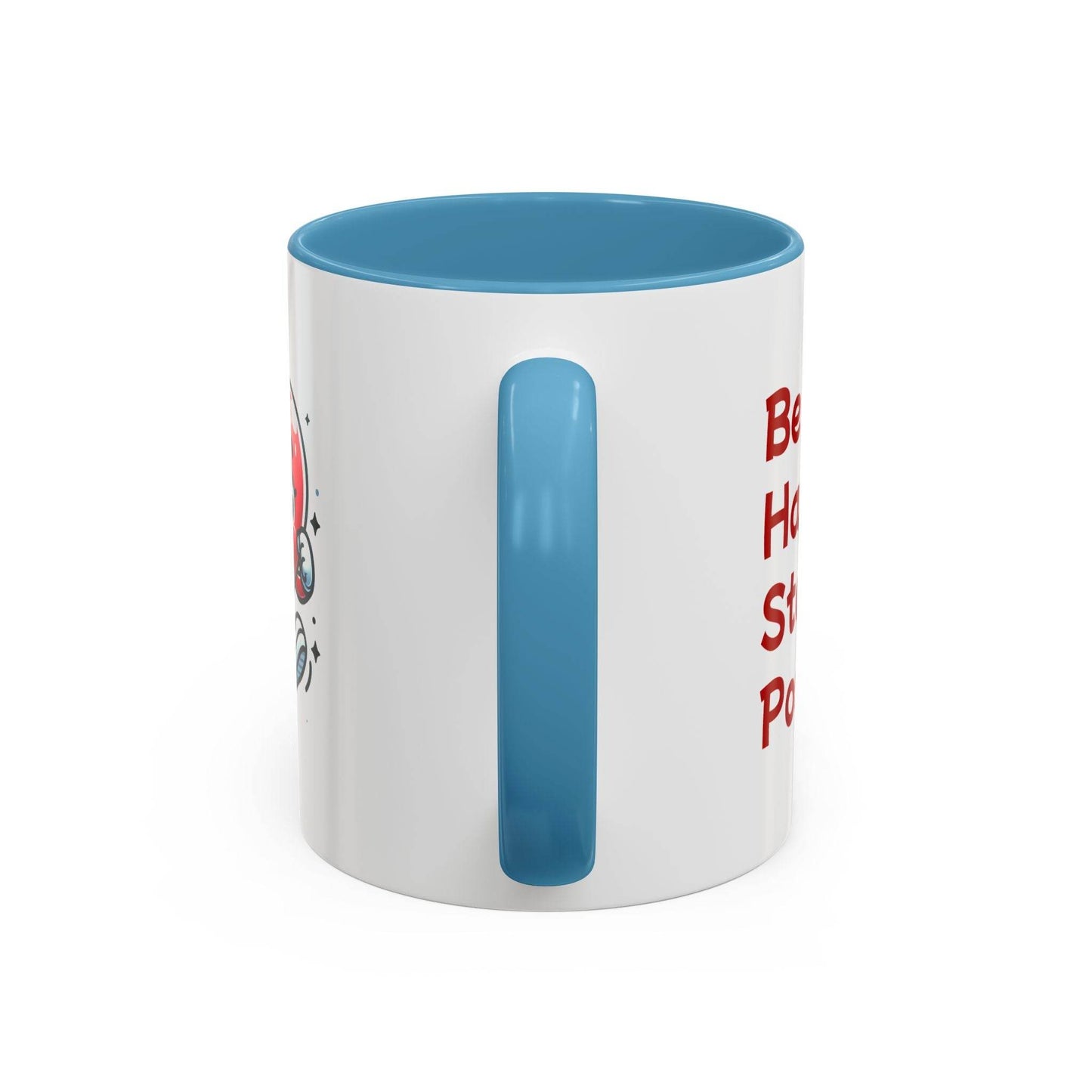 Playful Heart Running Coffee Mug - Cute Gift for Positive Thinkers - The Dreamer's Bookshop.