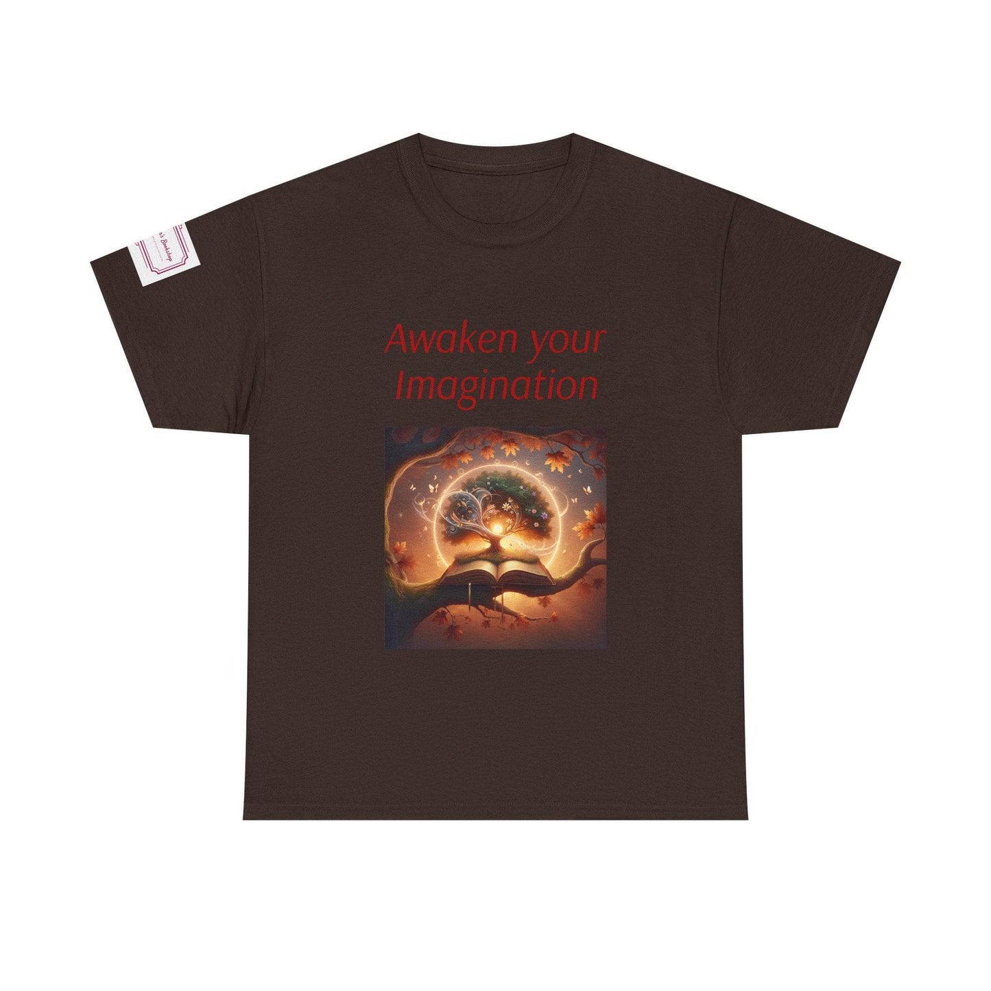 Awaken Your Imagination Unisex Heavy Cotton Tee - Inspiring Graphic T-Shirt for Creative Souls - The Dreamer's Bookshop.