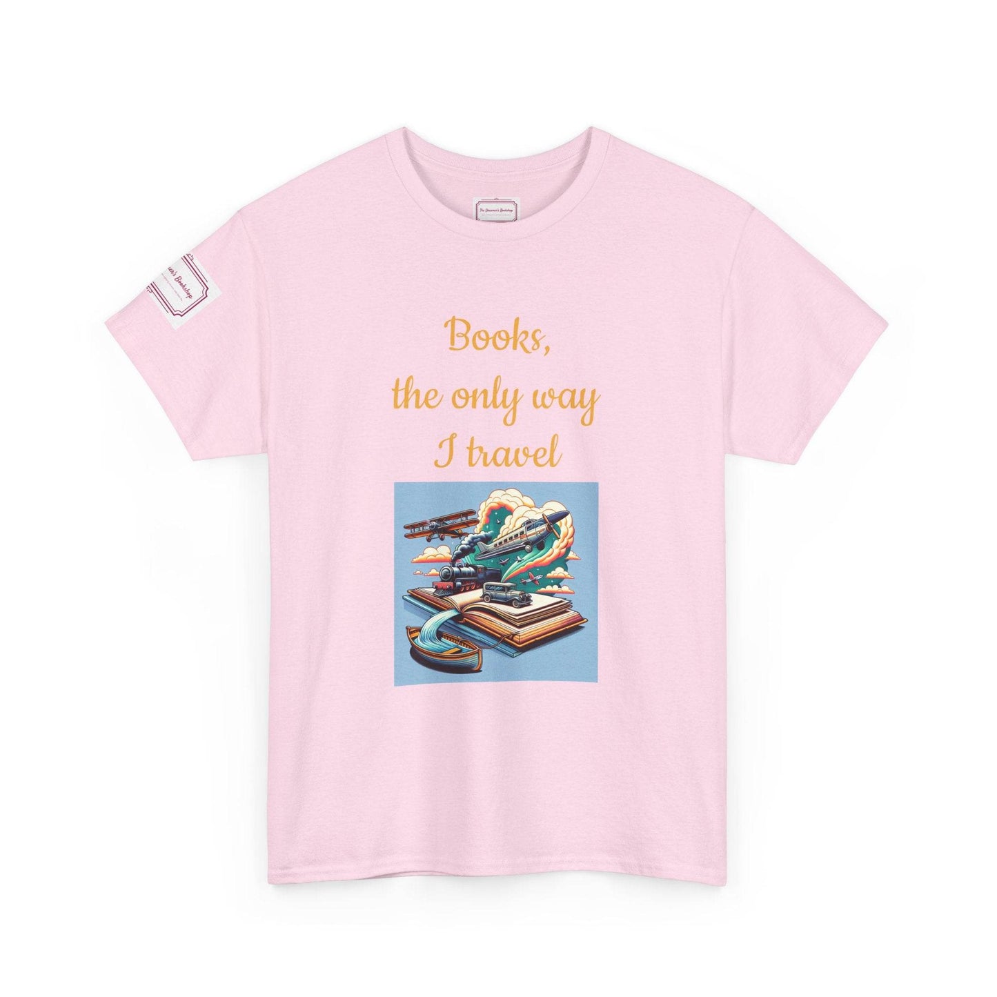 Travel - Unisex Heavy Cotton Tee - Perfect for Book Lovers - The Dreamer's Bookshop.