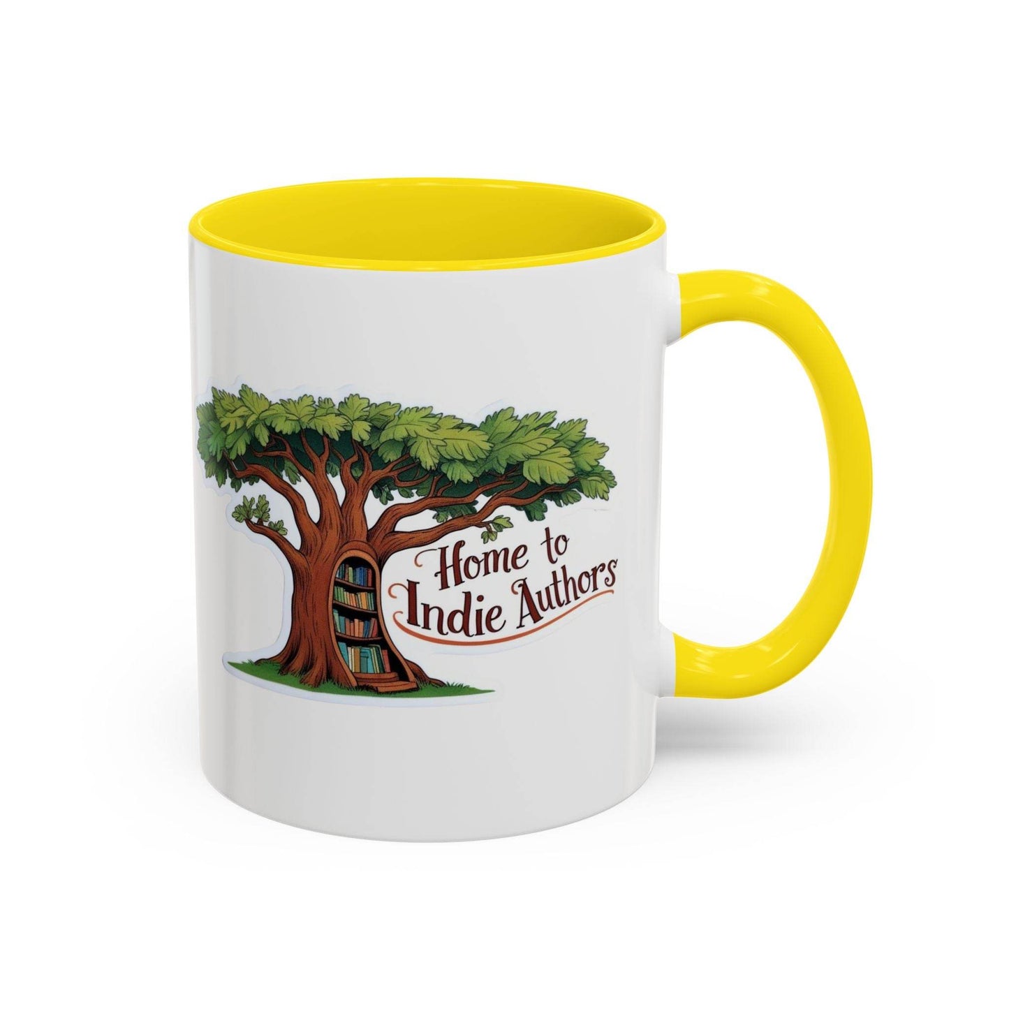 Home to Indie Authors Accent Coffee Mug - Perfect Gift for Writers & Book Lovers - The Dreamer's Bookshop.