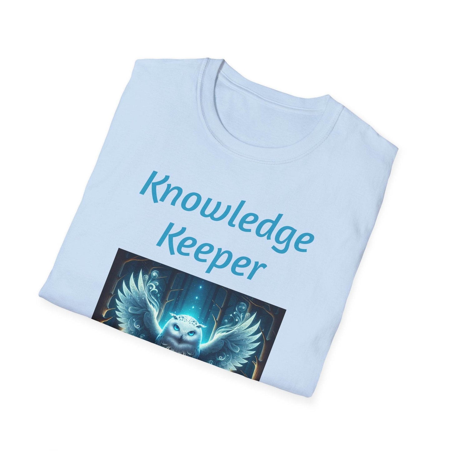 Knowledge Keeper Unisex Softstyle T-Shirt - Perfect for Book Lovers & Scholars - Proud Reader - The Dreamer's Bookshop.