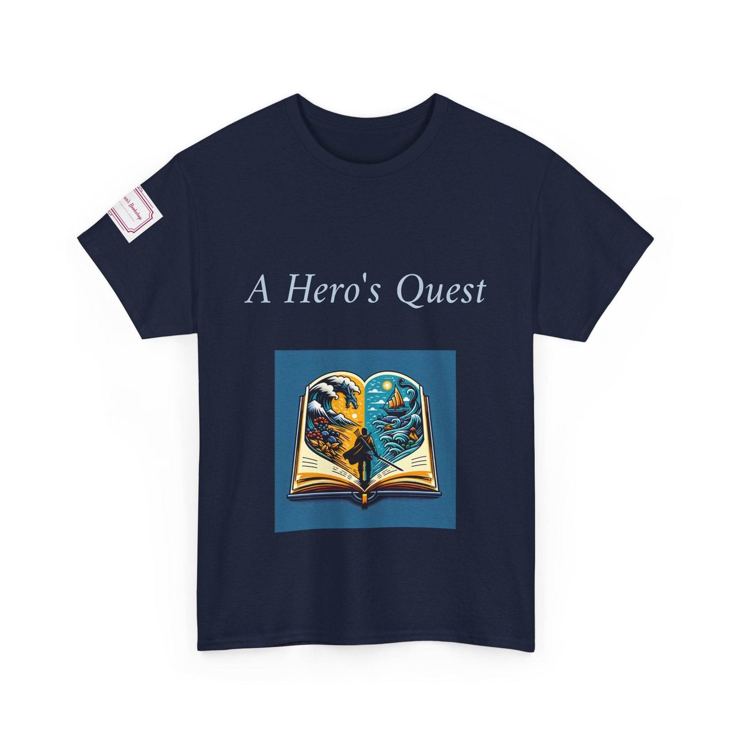 Adventure - Graphic Unisex Heavy Cotton Tee - Hero's Quest - The Dreamer's Bookshop.