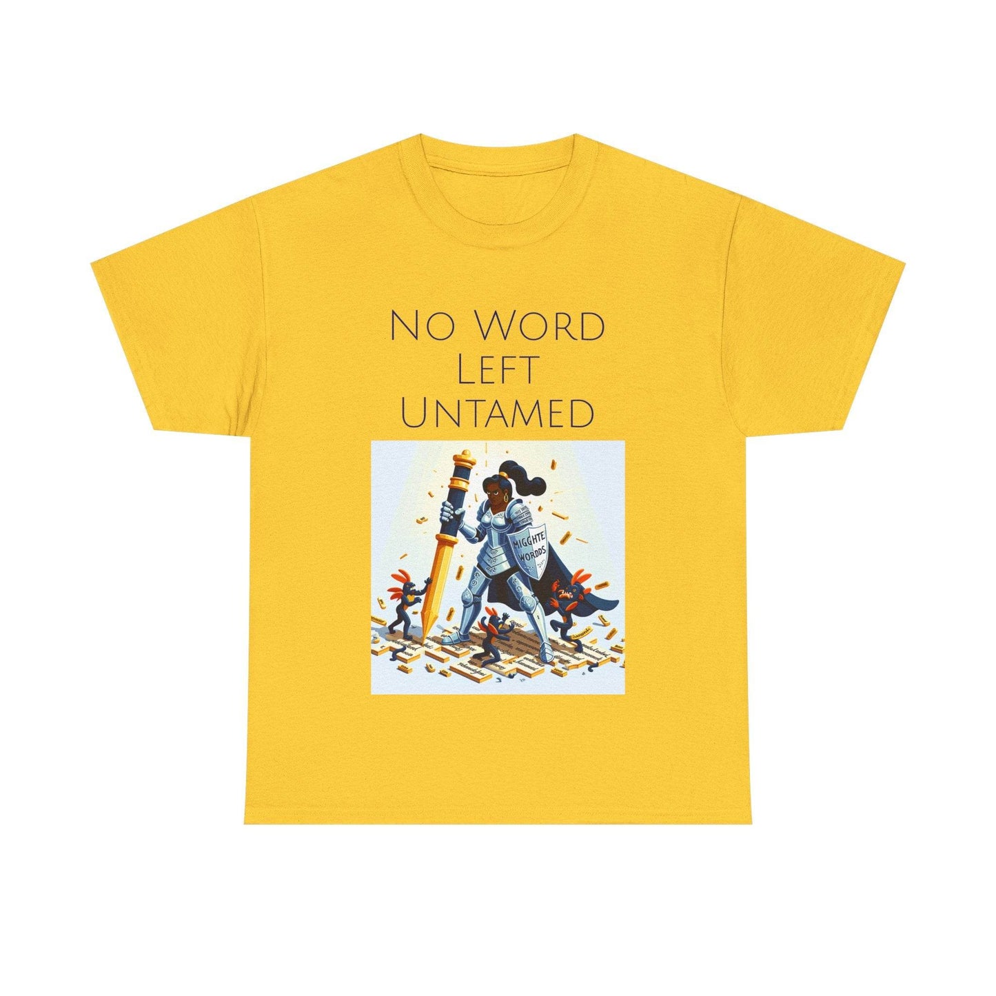 No Word Unisex Heavy Cotton Tee - Creative Writer's Apparel - The Dreamer's Bookshop.