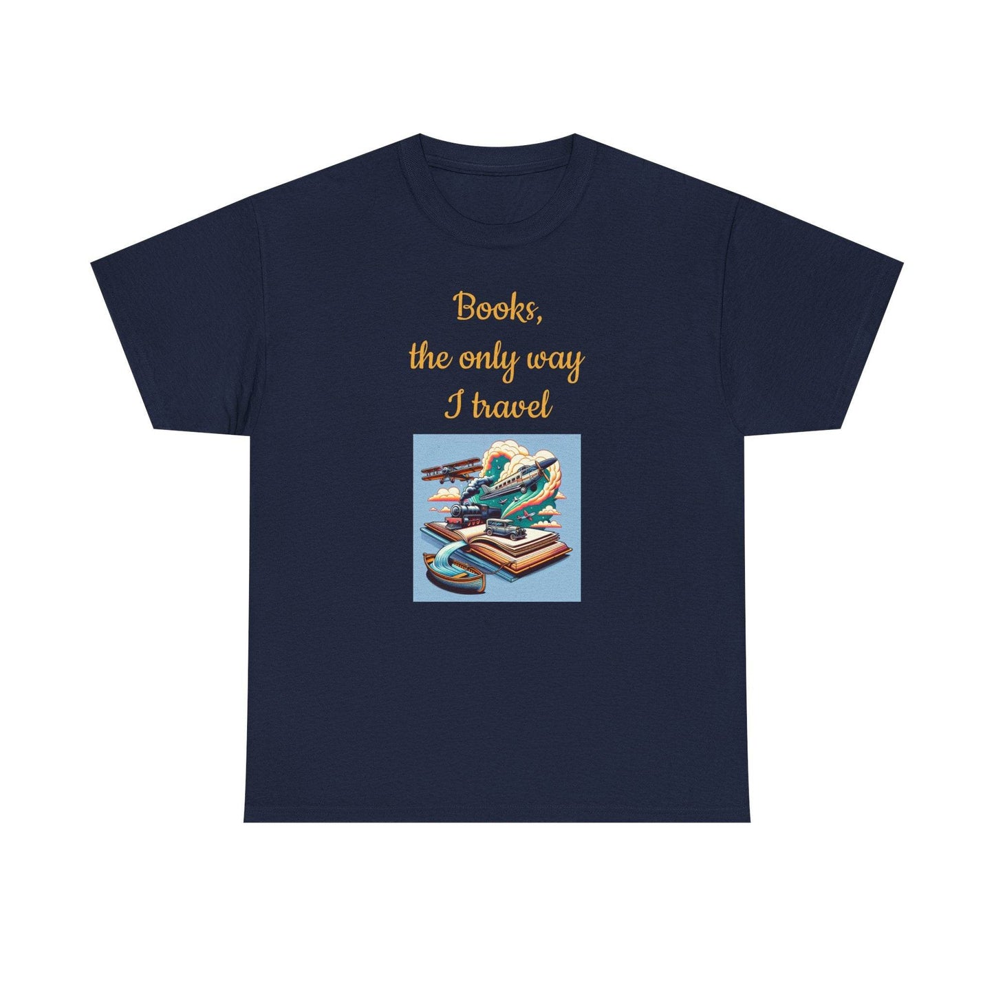 Travel -A Unisex Heavy Cotton Tee - Perfect Gift for Book Lovers - The Dreamer's Bookshop.