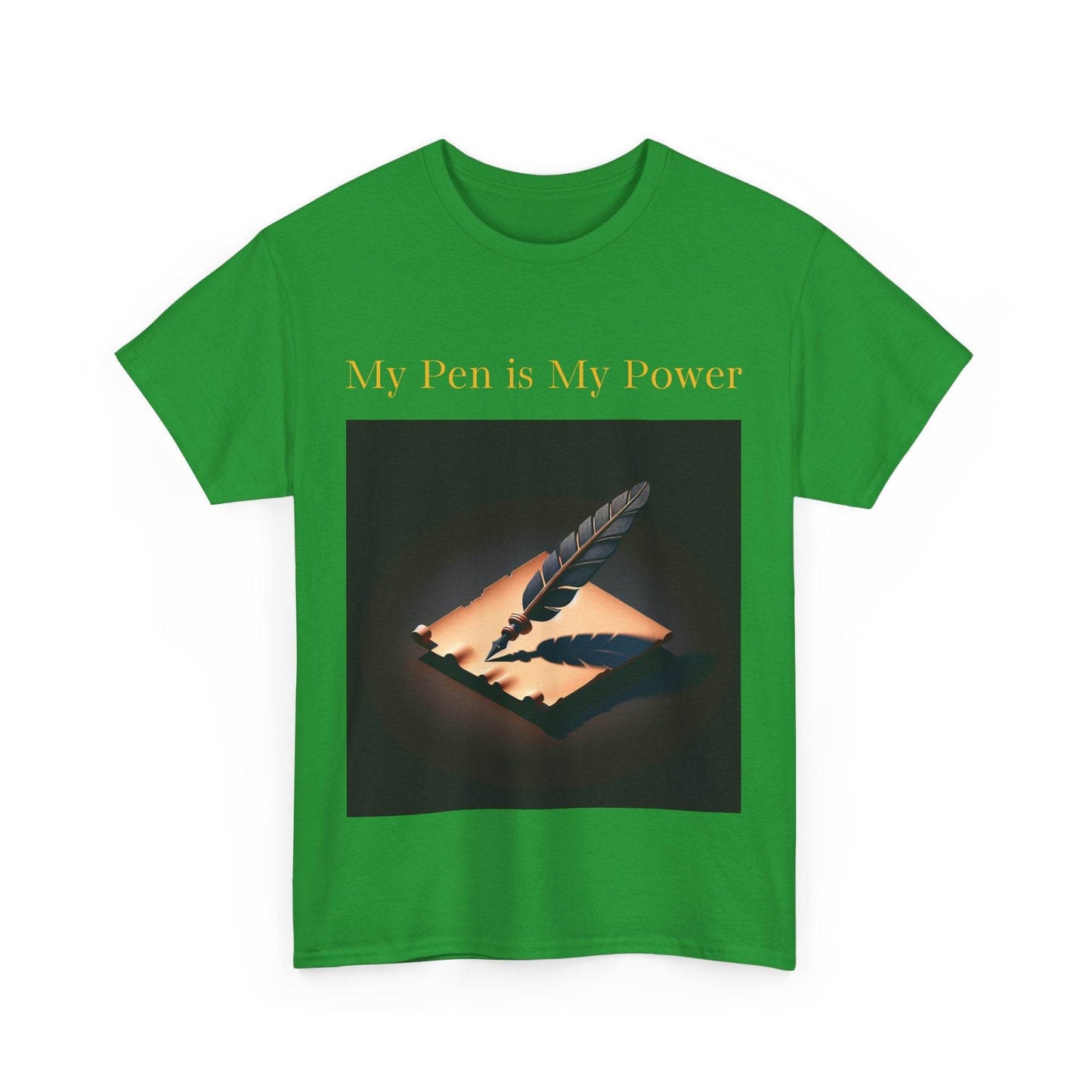 My Pen is My Power Unisex Heavy Cotton Tee - Creative Writer's Apparel - The Dreamer's Bookshop.