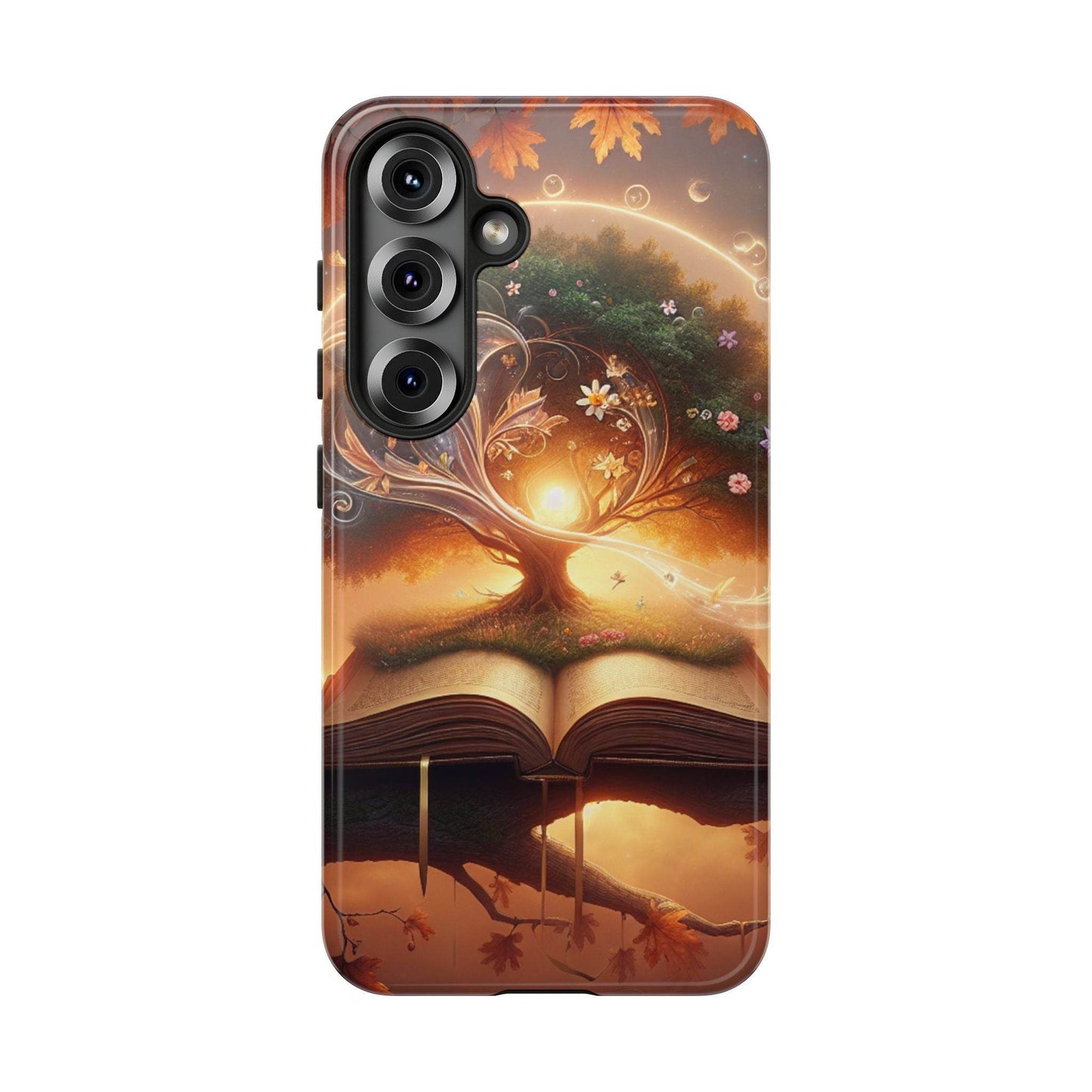 Nature-Inspired iPhone & Samsung Phone Case with Tree of Life Design - The Dreamer's Bookshop.