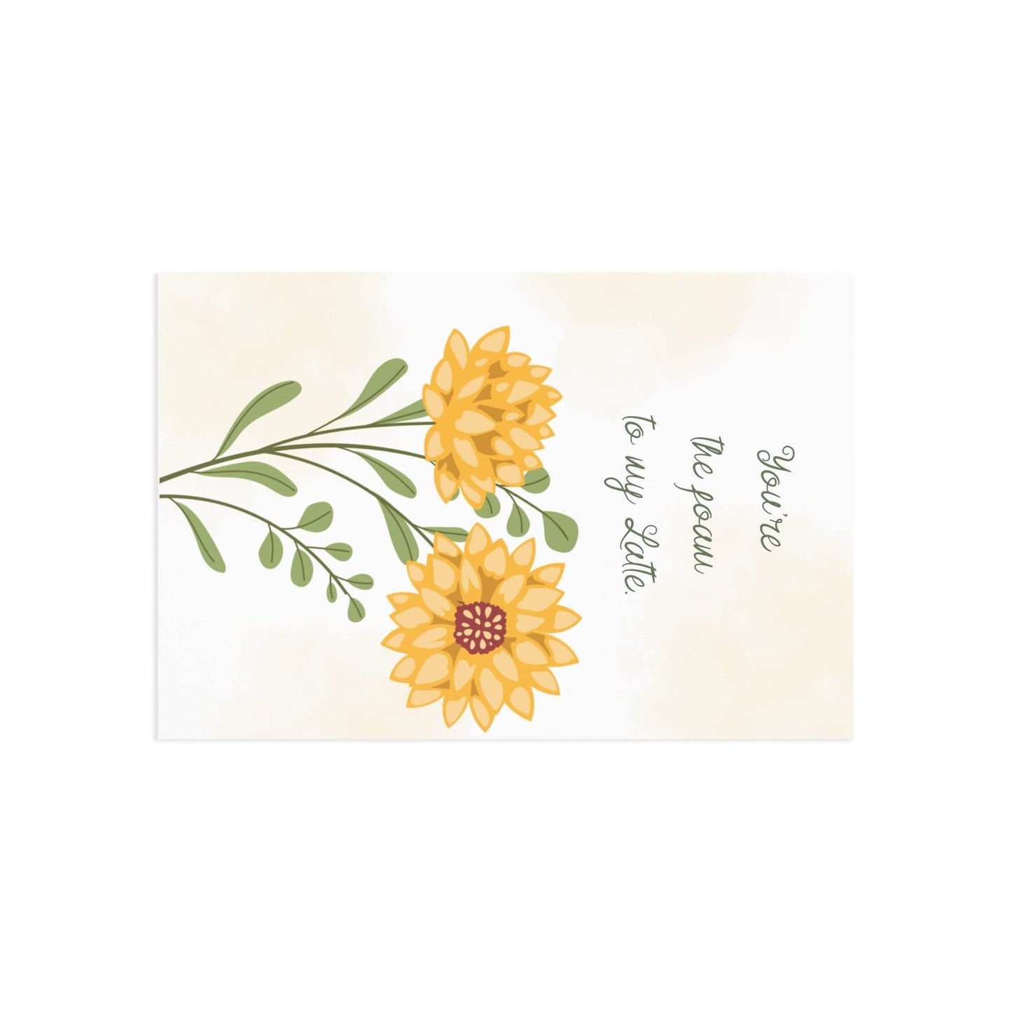 The Dreamer's Bookshop Affection "You're the foam" Art Print Card - The Dreamer's Bookshop.