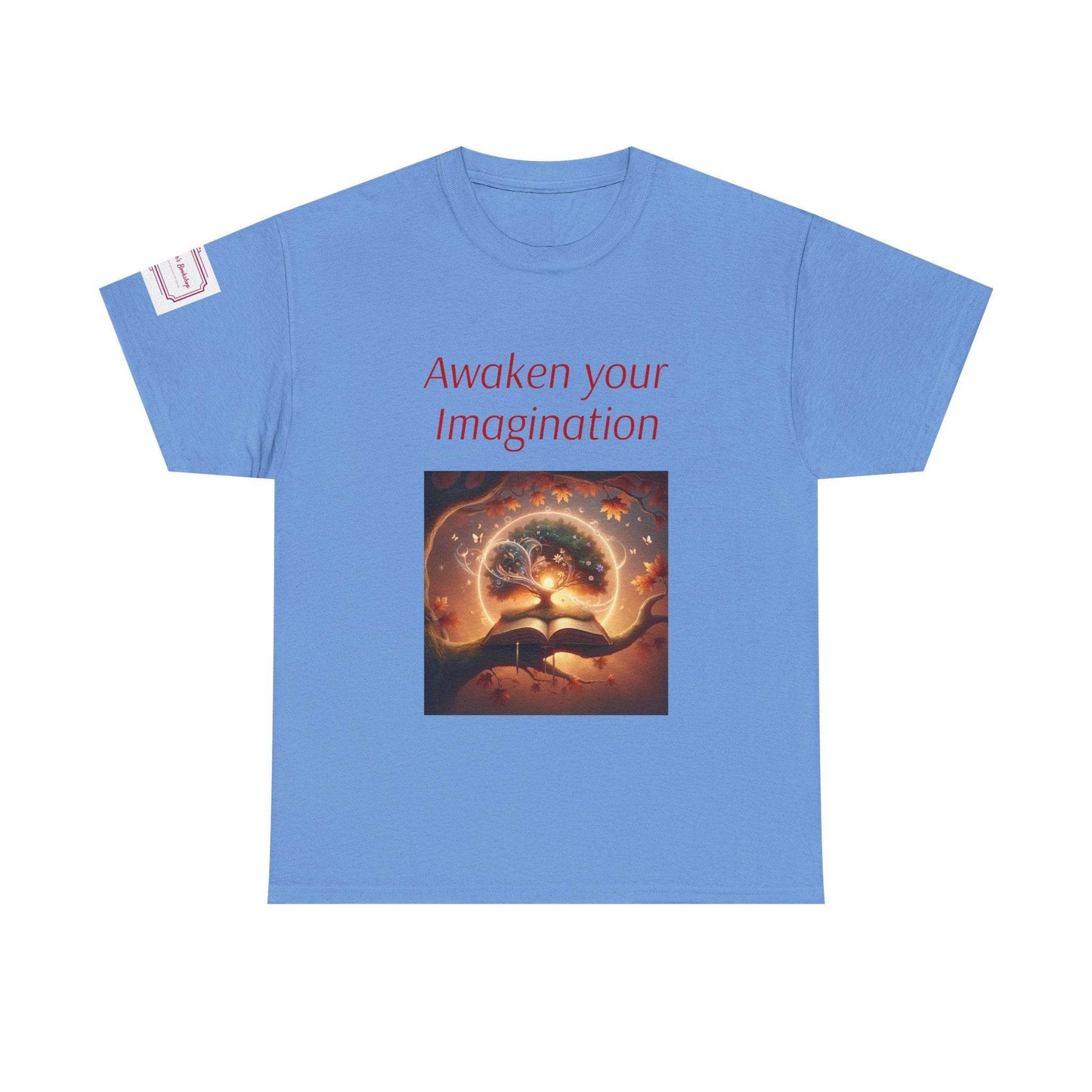 Awaken Your Imagination Unisex Heavy Cotton Tee - Inspiring Graphic T-Shirt for Creative Souls - The Dreamer's Bookshop.