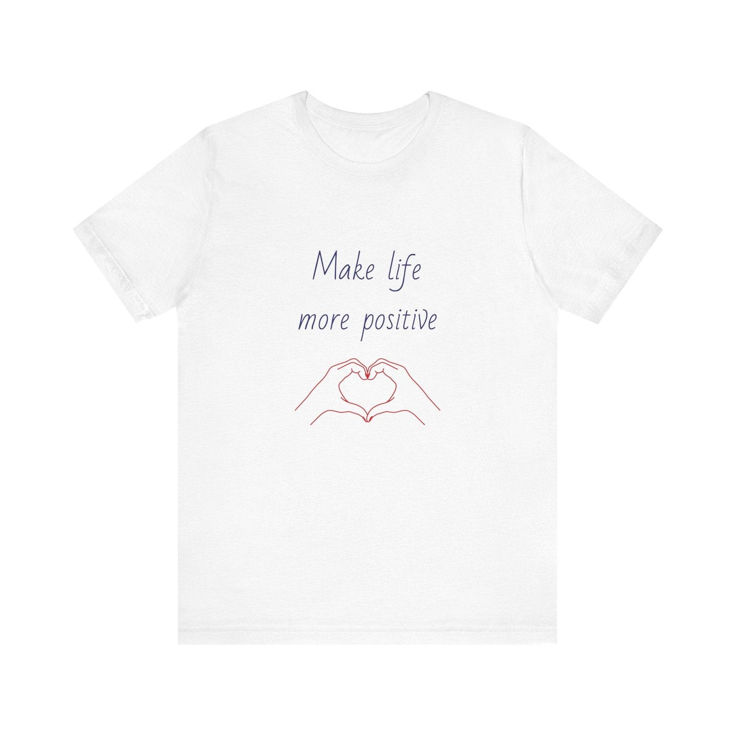 Positive Vibes Unisex Short Sleeve Tee - Make Life More Positive - The Dreamer's Bookshop.