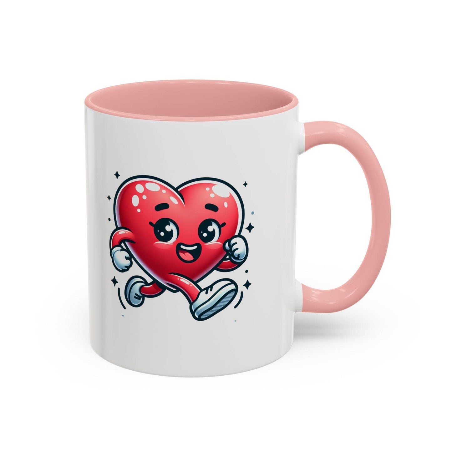 Cute Heart Character Coffee Mug - 11 & 15oz - The Dreamer's Bookshop.