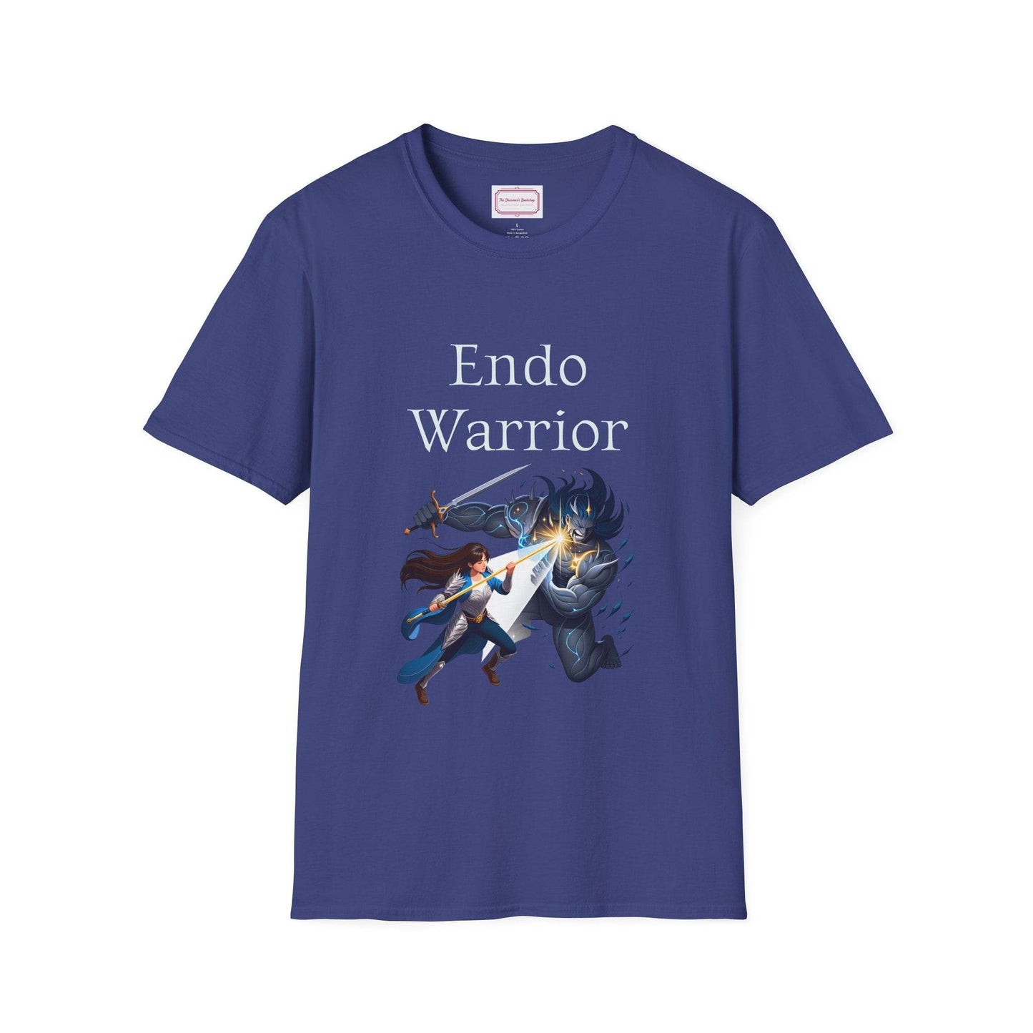 Endometriosis Warrior Unisex Softstyle T-Shirt - Embrace Your Battles - The Dreamer's Bookshop.